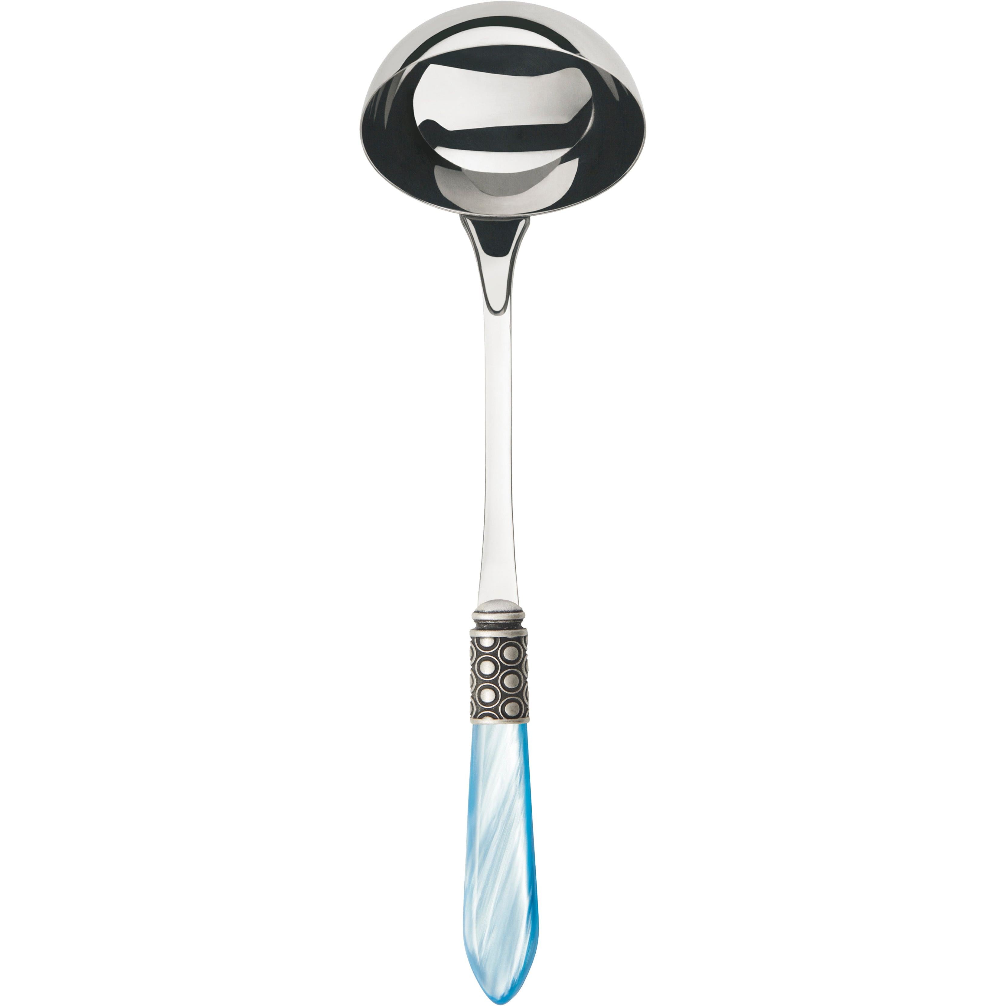Optical Antique Soup Ladle - sky blue