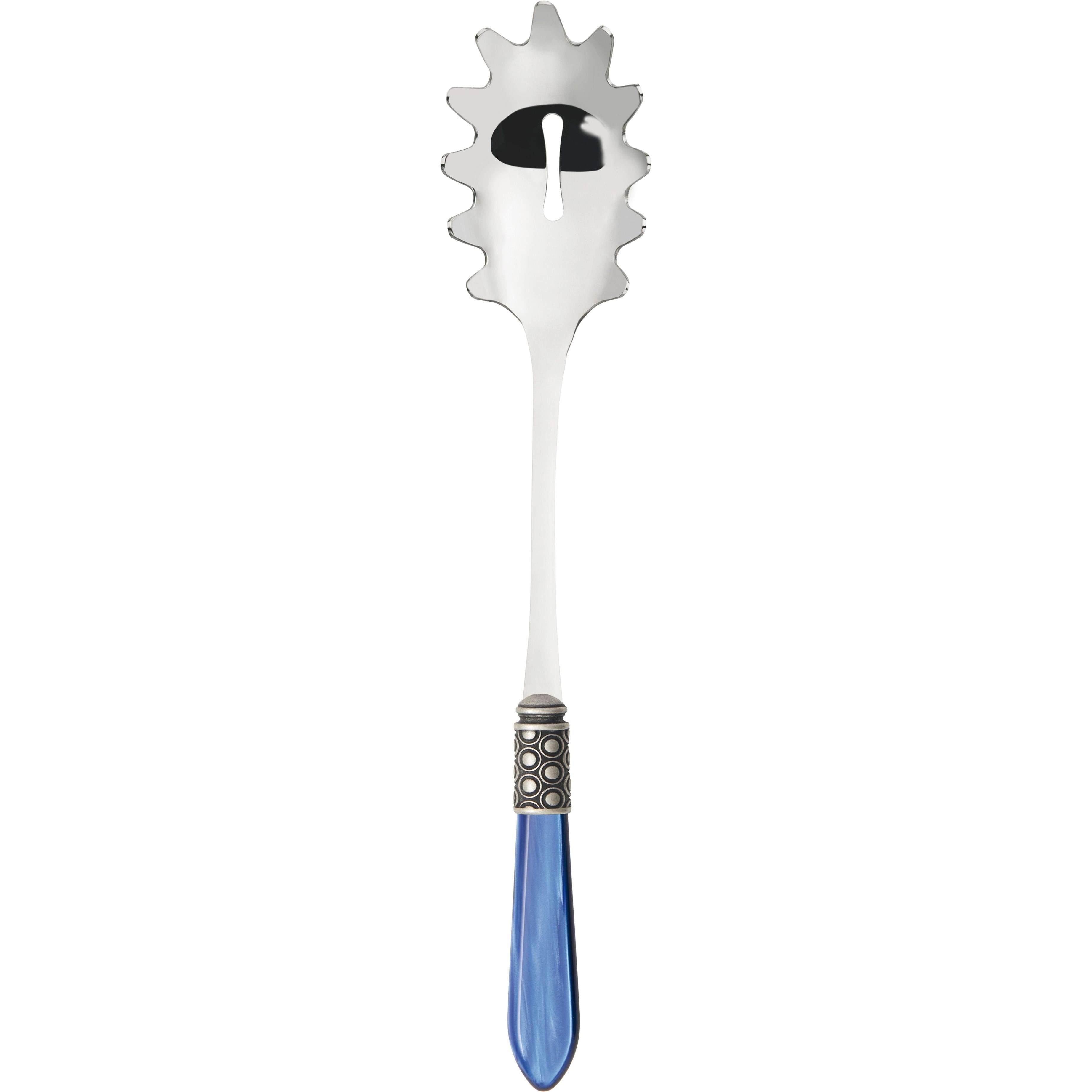 Optical Antique Pasta / Spaghetti Server - royal blue