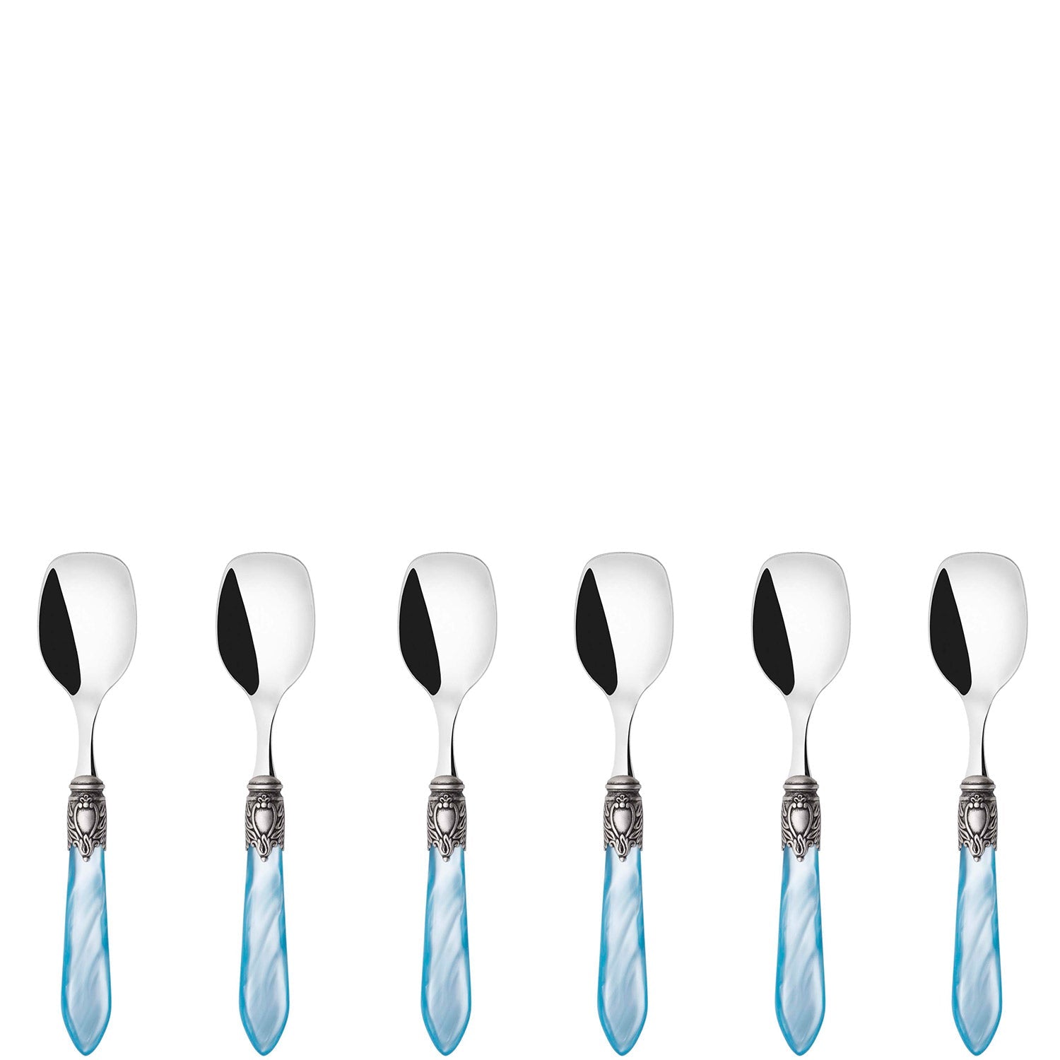 Oxford Antique Ice Cream Spoons Set Sky Blue