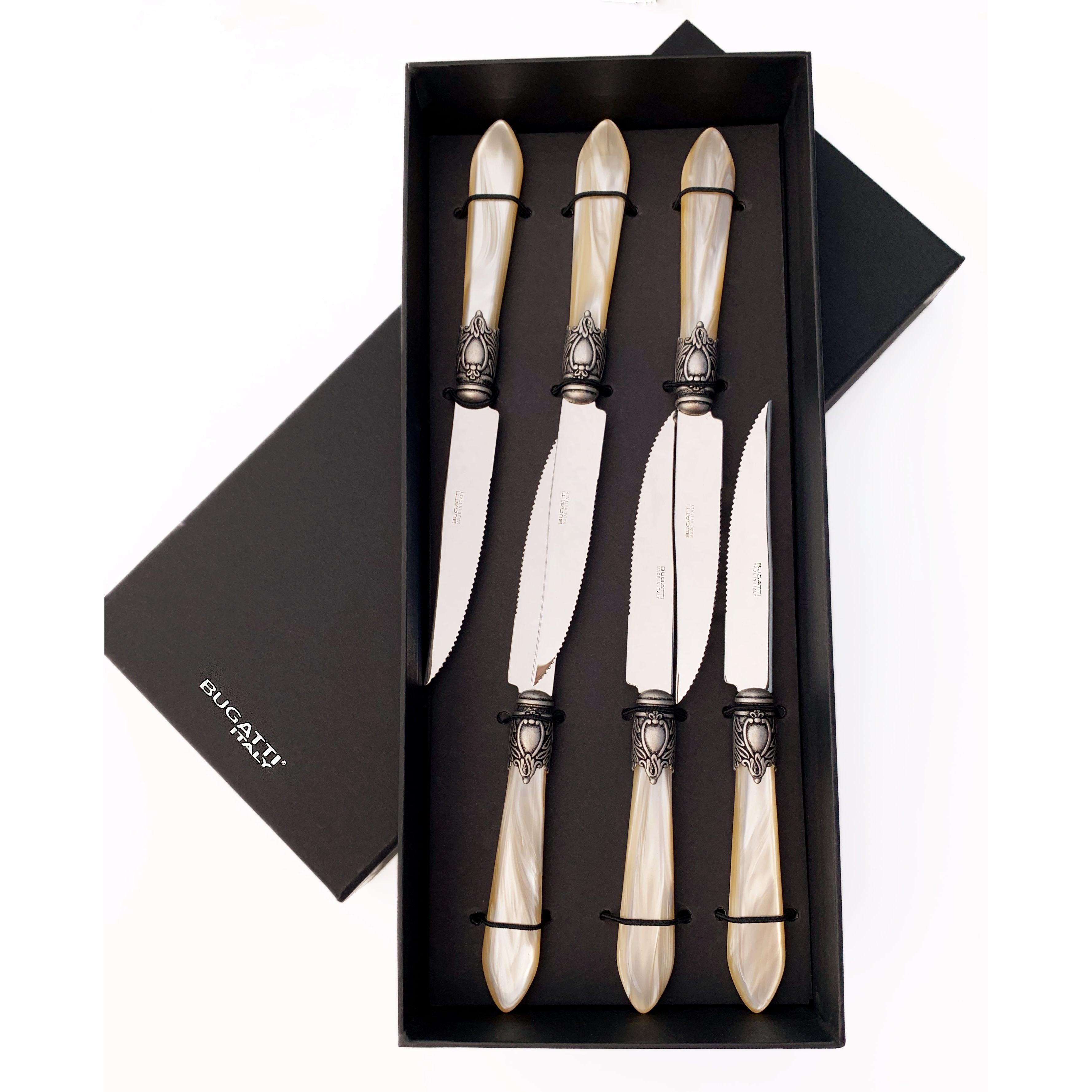 Oxford Antique 6 Piece Steak knife Set - Ivory-Casa Bugatti USA