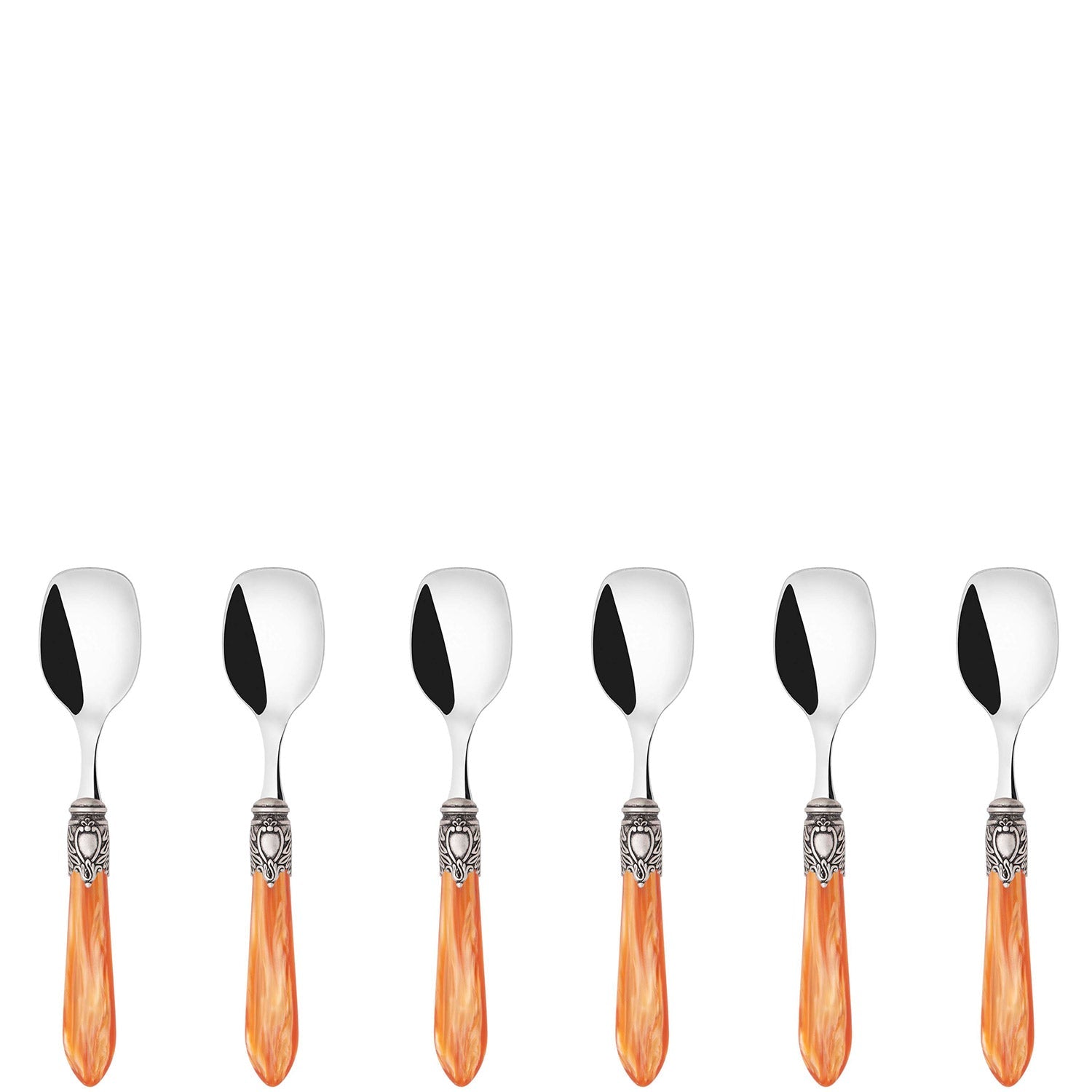 Oxford Antique Ice Cream Spoons Set - Tangerine-Casa Bugatti USA
