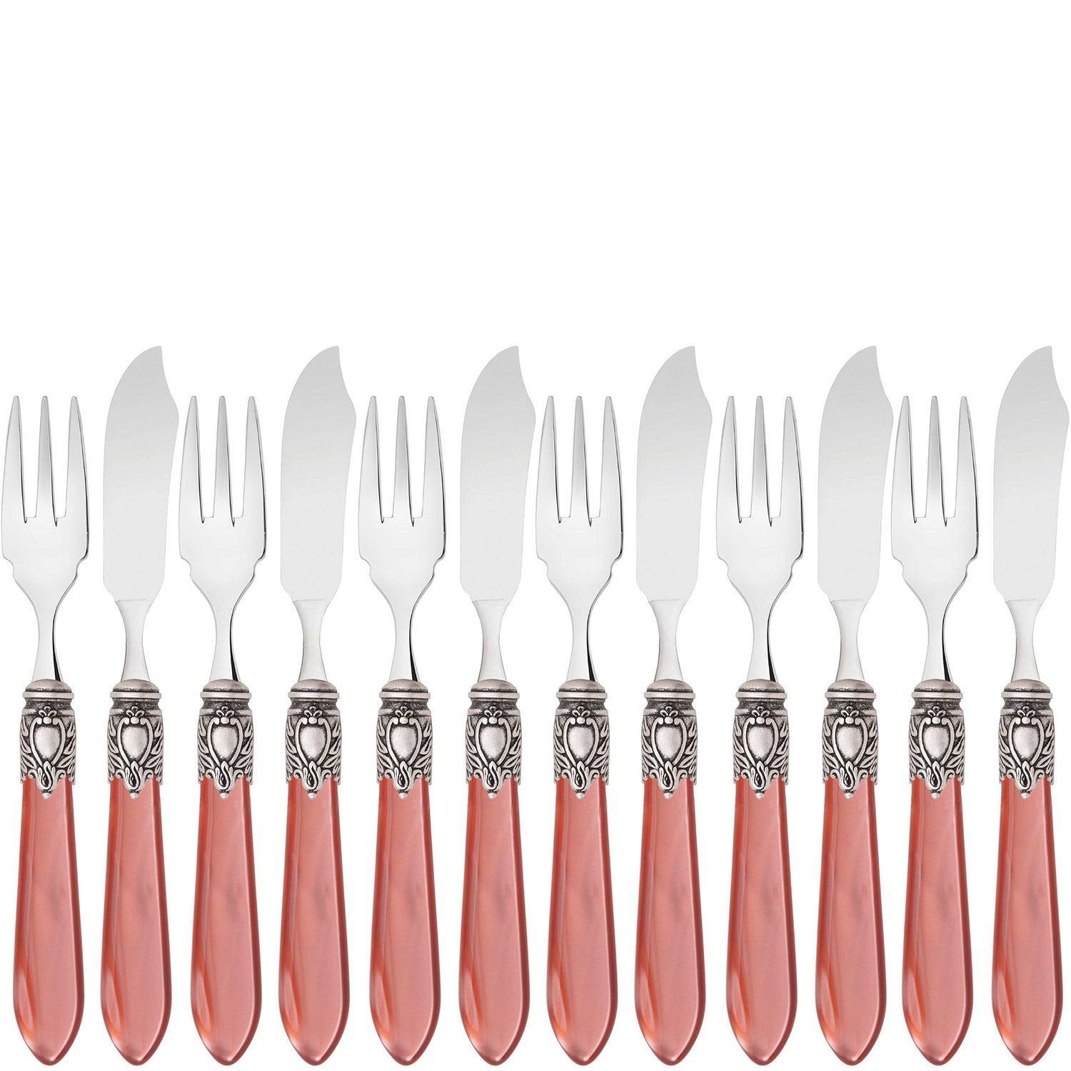Oxford Antique 12 Piece Fish Set Rust