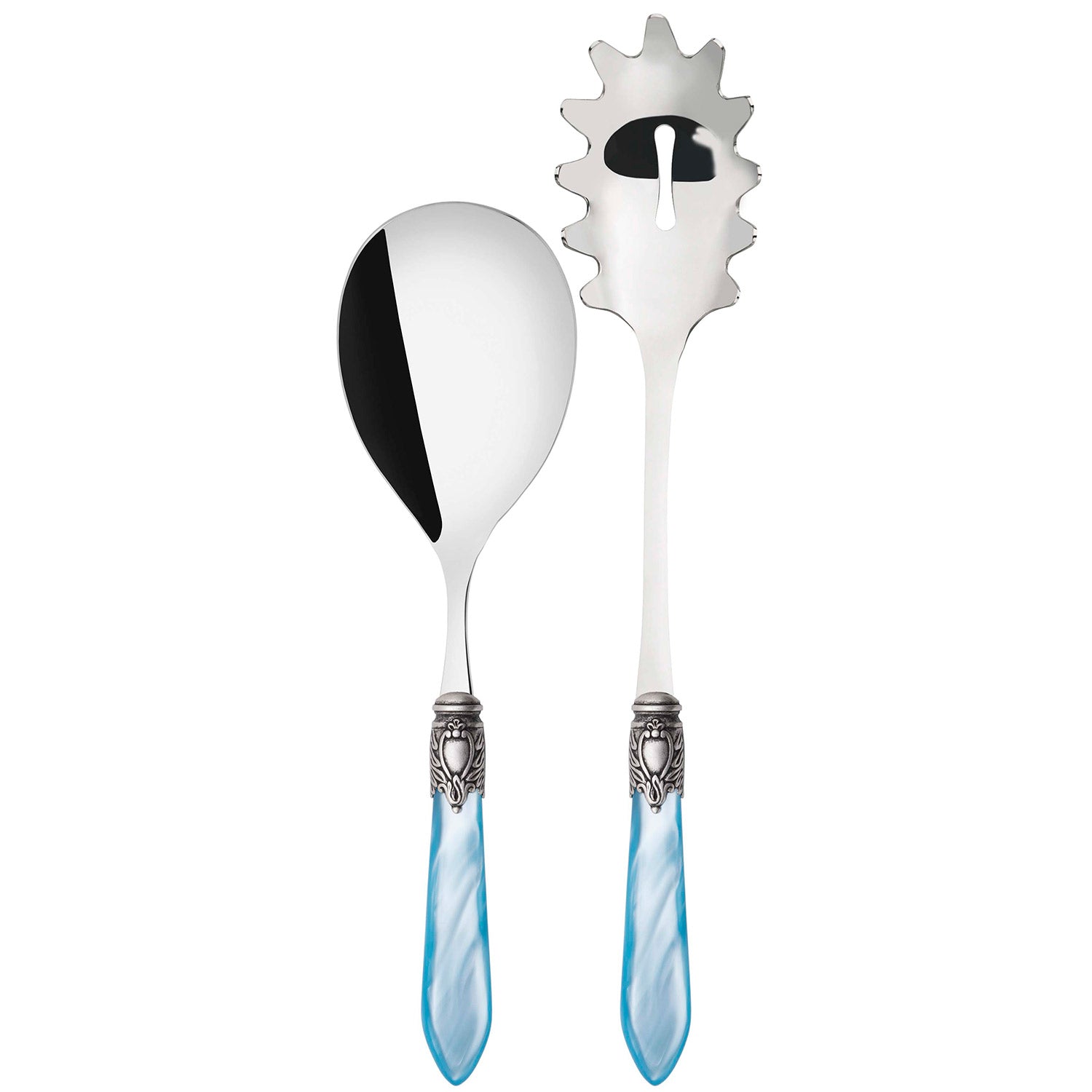Oxford Antique 2 Piece Pasta Serving Set Sky Blue