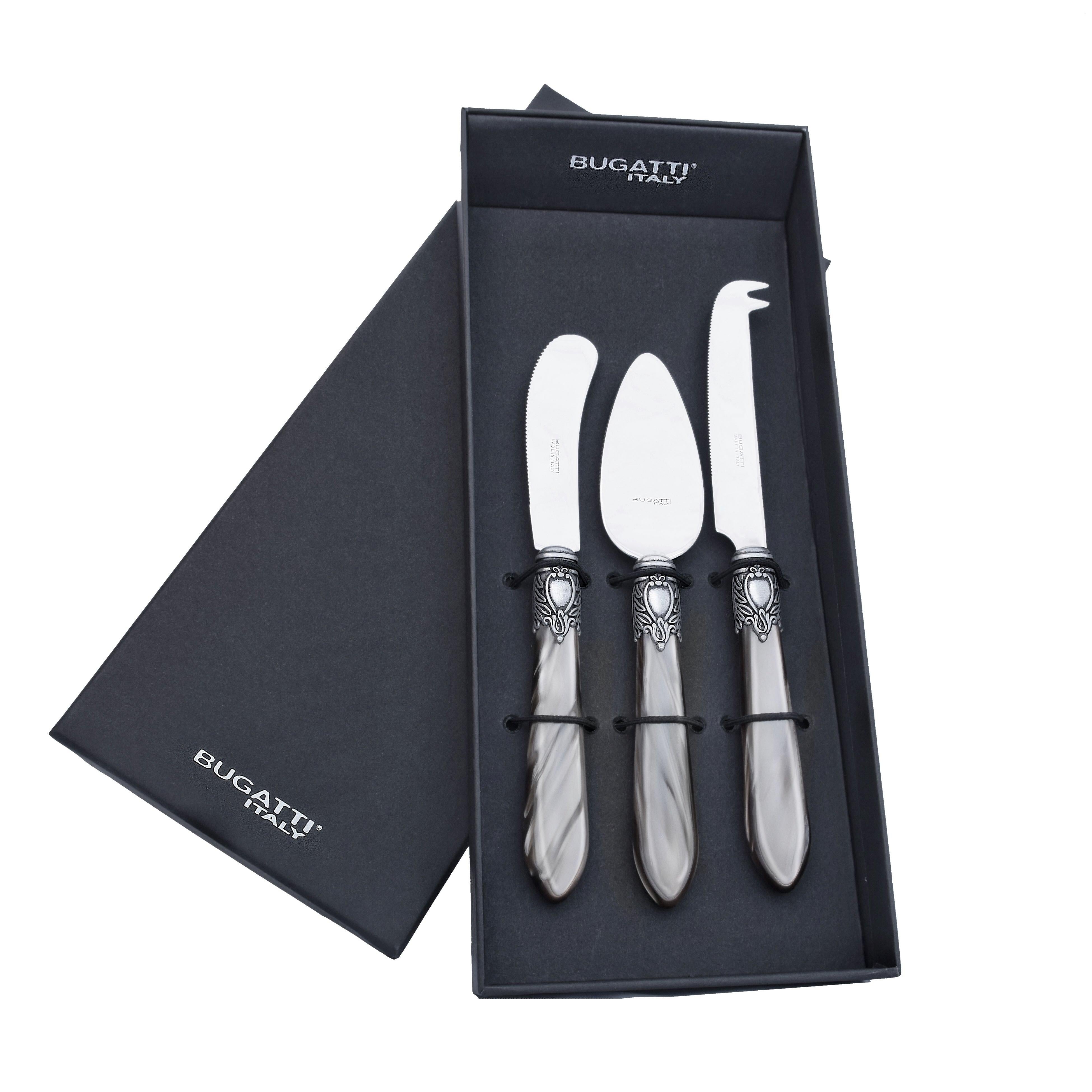 Oxford Antique 3 Piece Cheese Set Grey