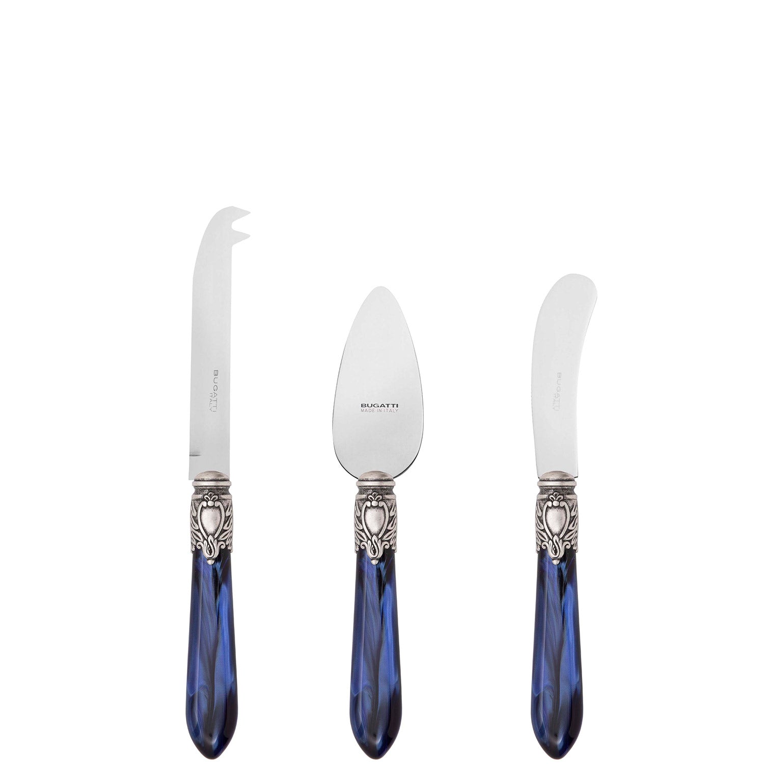 Oxford Antique 3 Piece Cheese Set Royal Blue