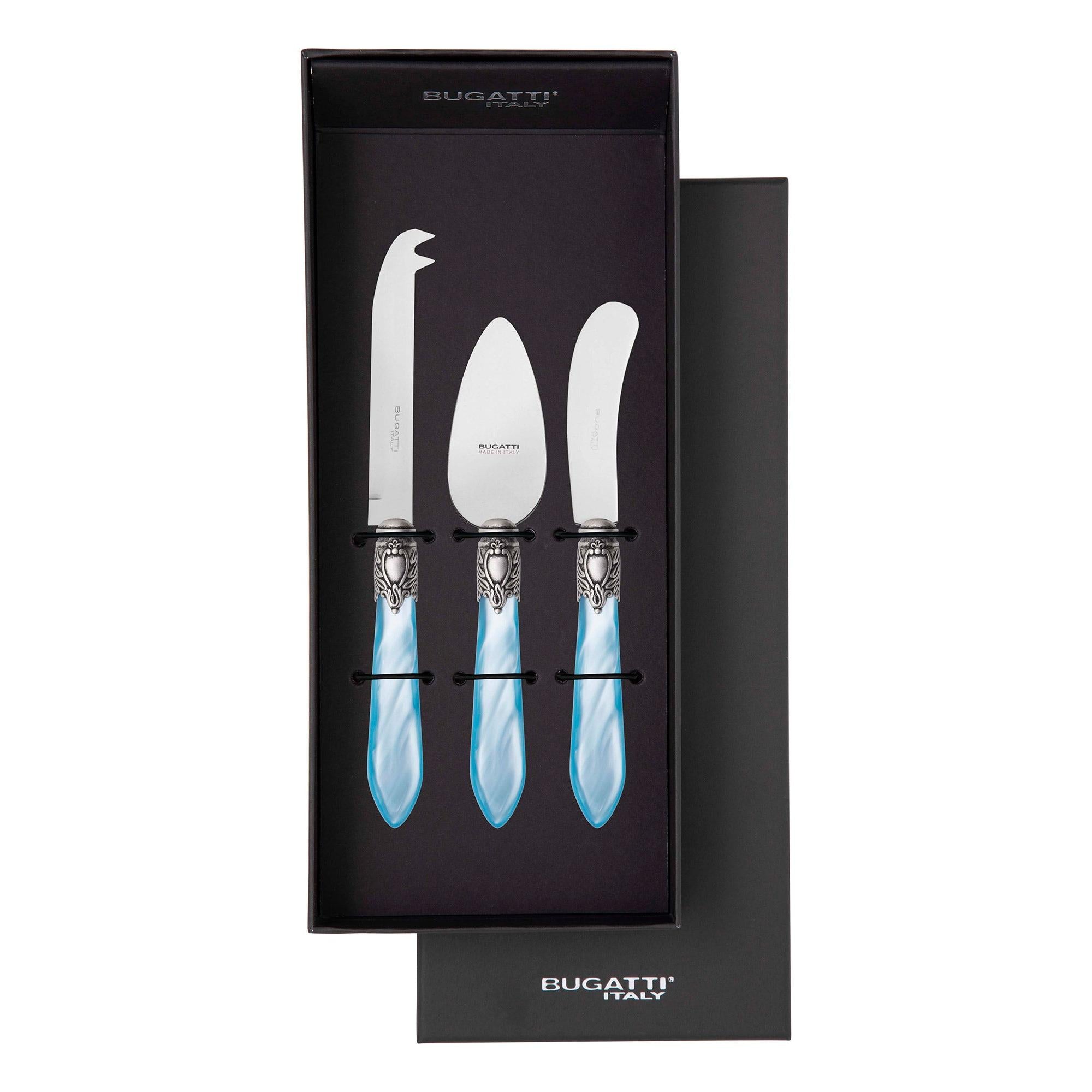 Oxford Antique 3 Piece Cheese Set Sky Blue