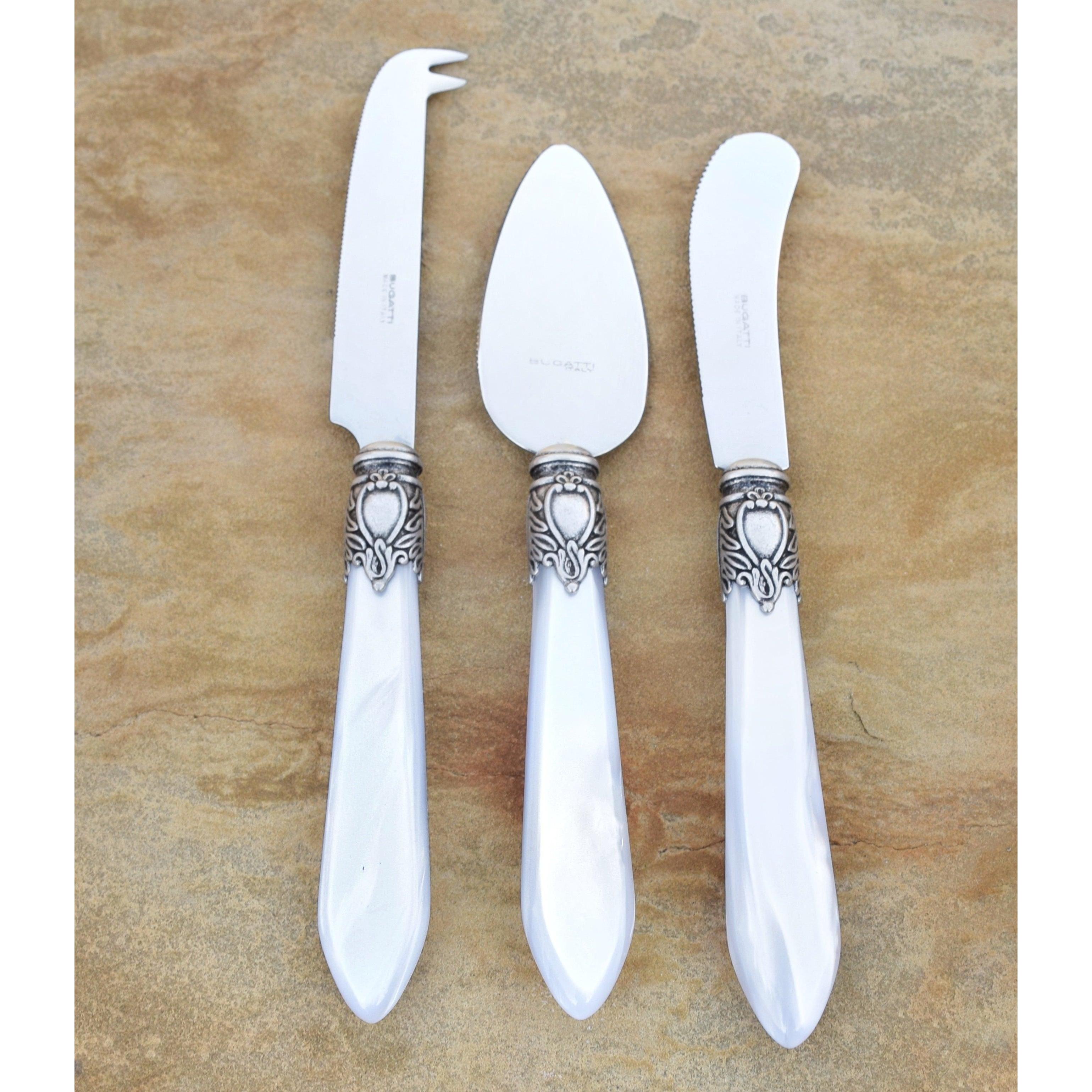 Oxford Antique 3 Piece Cheese Set White