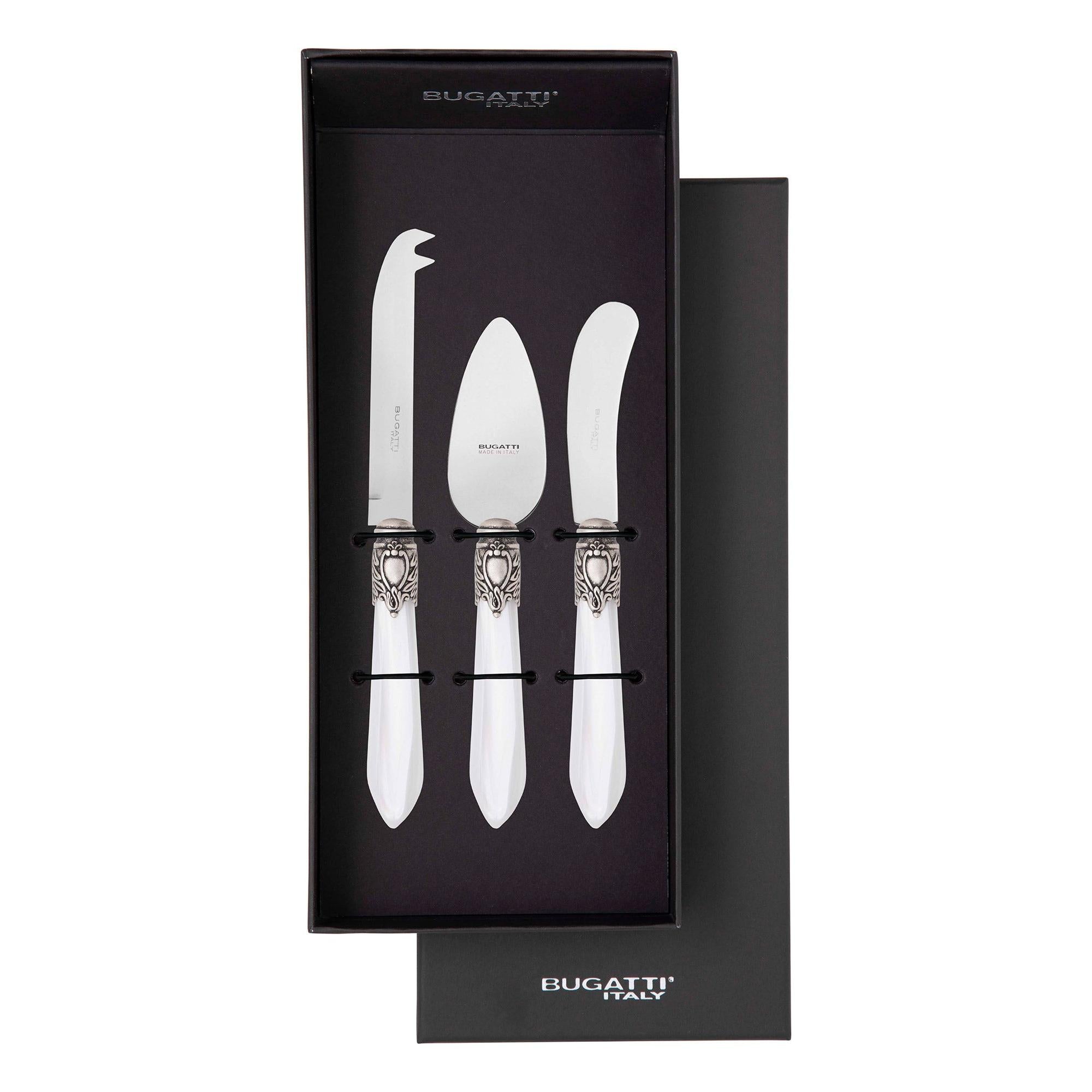 Oxford Antique 3 Piece Cheese Set White