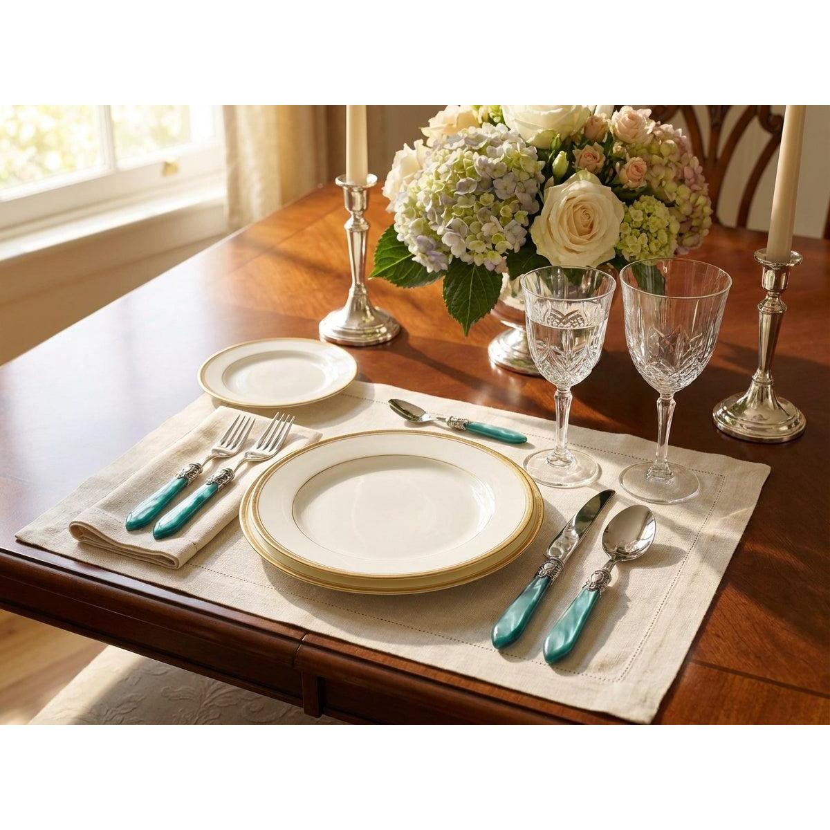 Oxford Antique 5 piece place setting - Aqua
