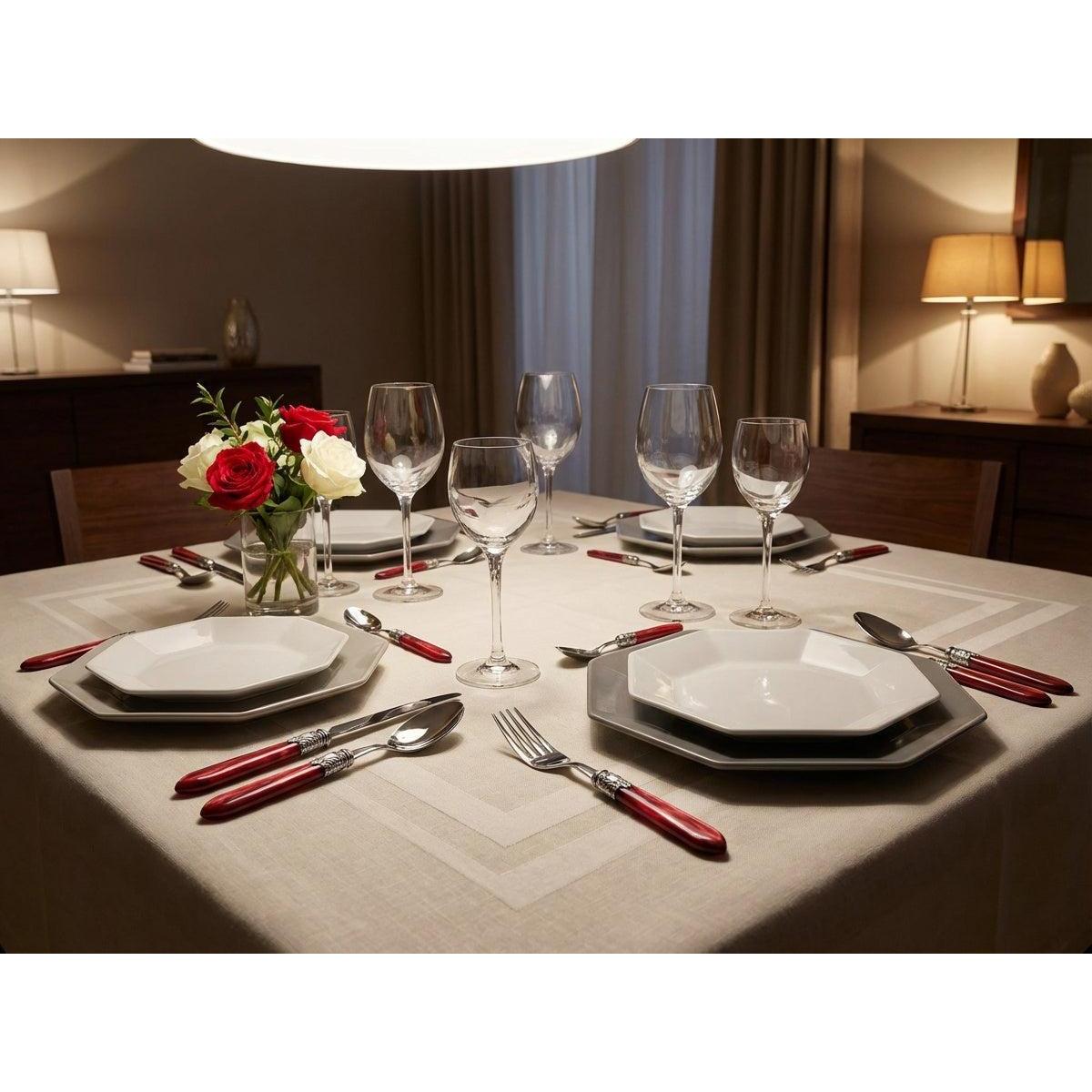 Oxford Antique 5 piece place setting - Burgundy