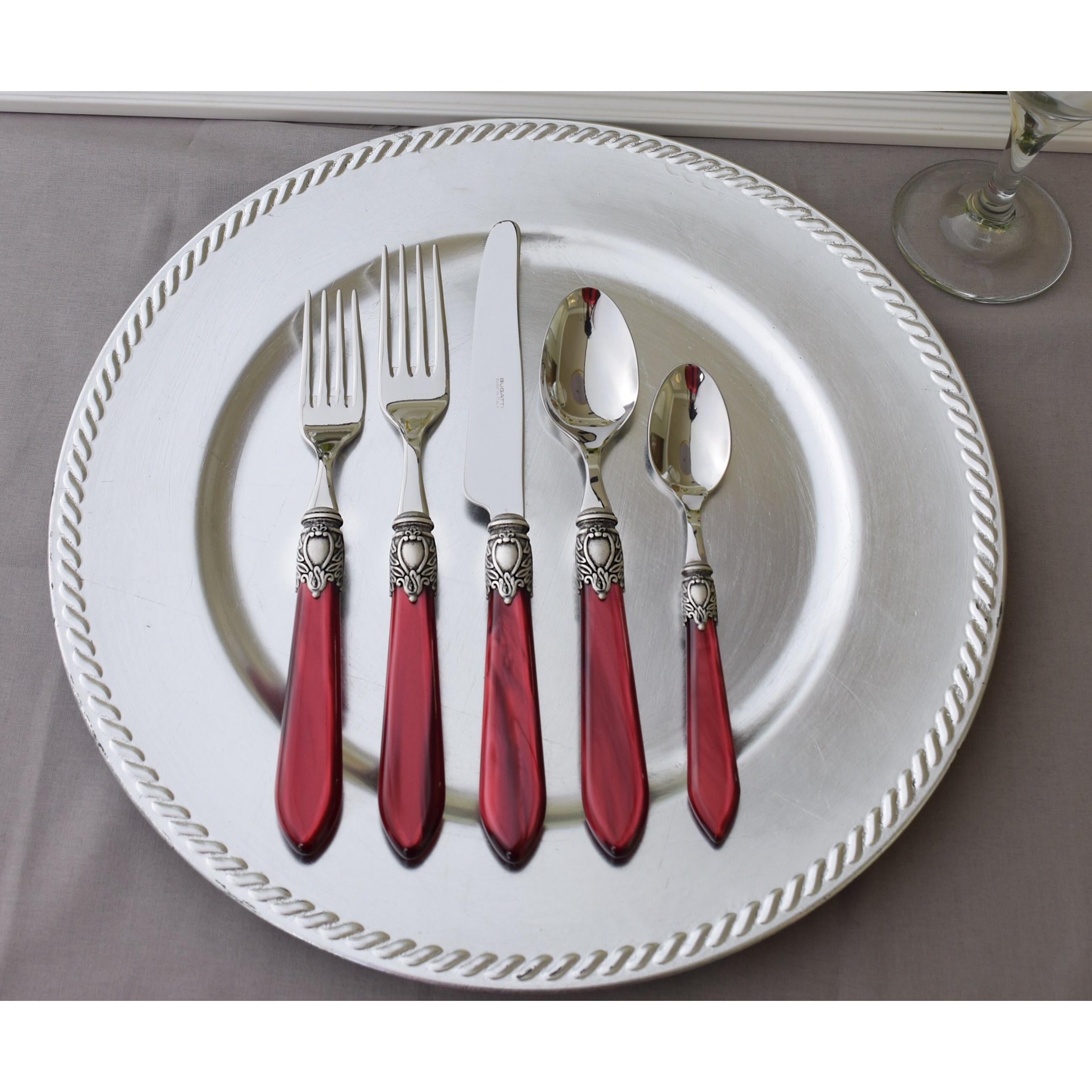 Oxford Antique 5 piece place setting - Burgundy