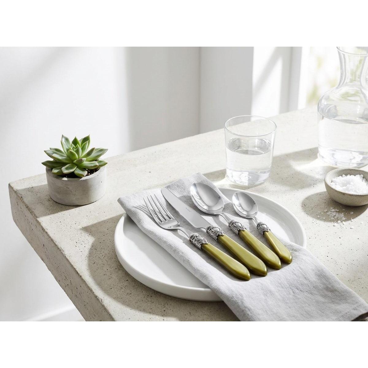 Oxford Antique 5 piece place setting - Chartreuse Green