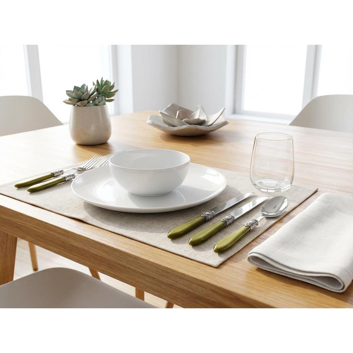 Oxford Antique 5 piece place setting - Chartreuse Green