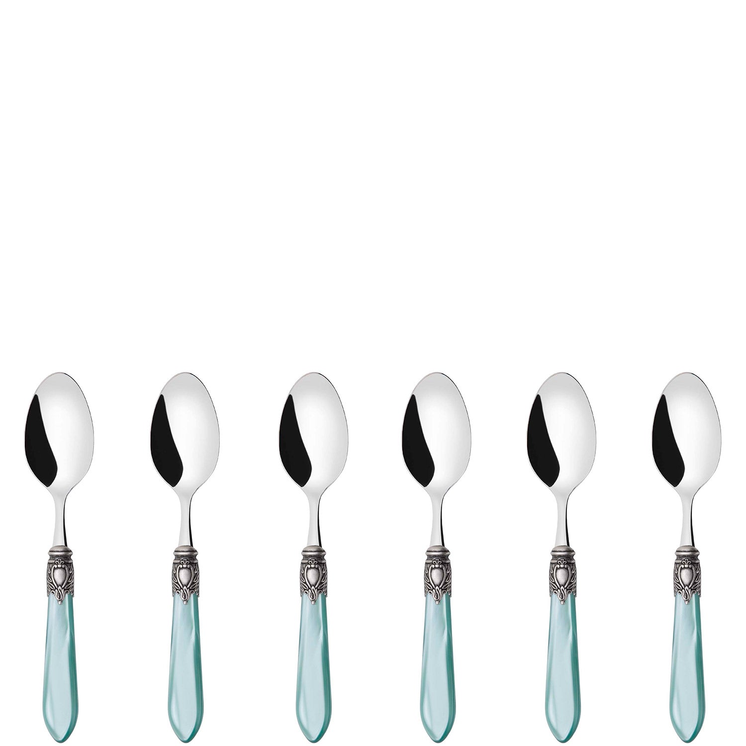Oxford Antique Coffee Spoons Set Aqua