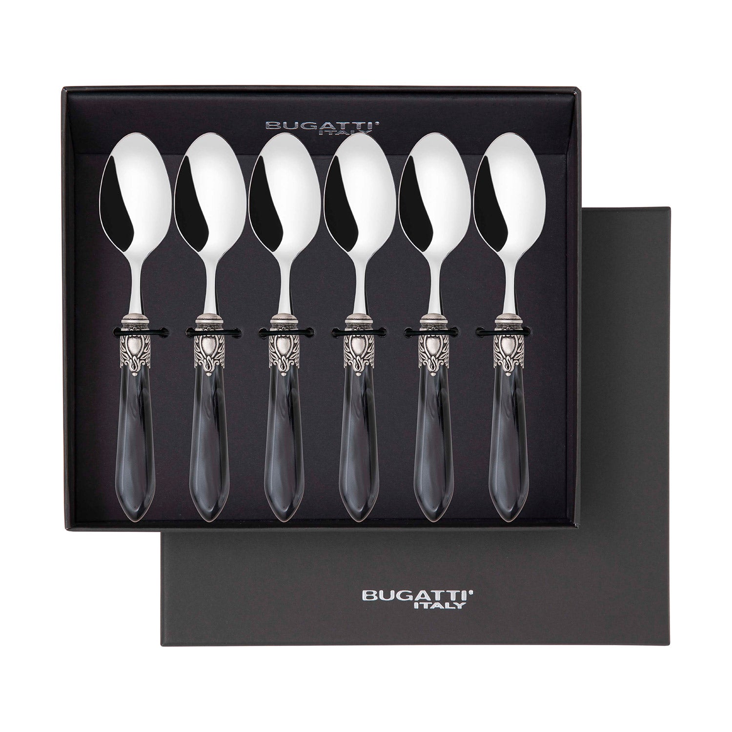 Oxford Antique Coffee Spoons Set Charcoal