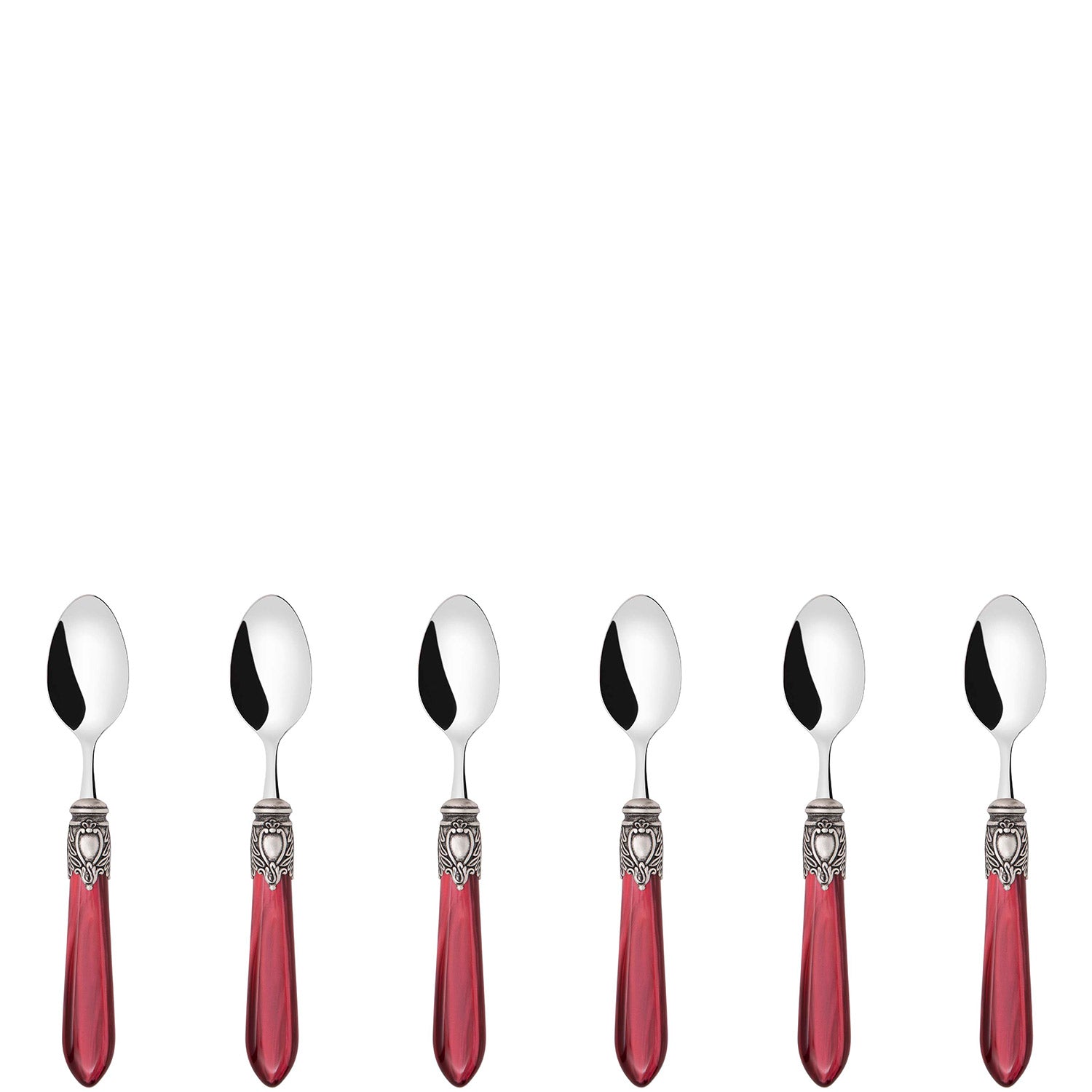 Oxford Antique Mocha Spoons Set Burgundy