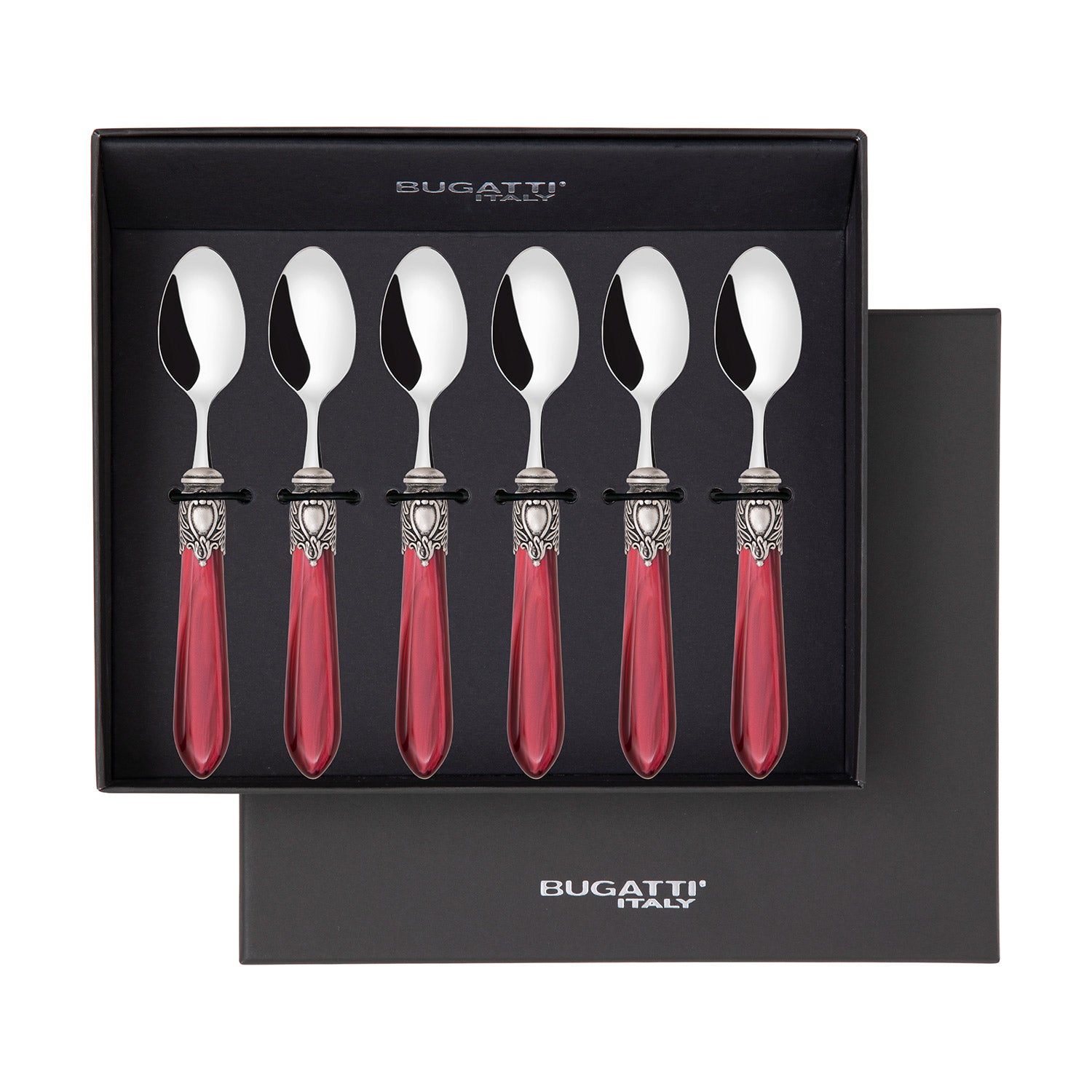 Oxford Antique Mocha Spoons Set Burgundy