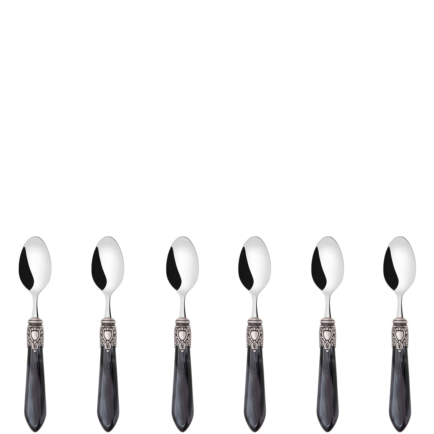 Oxford Antique Mocha Spoons Set Charcoal