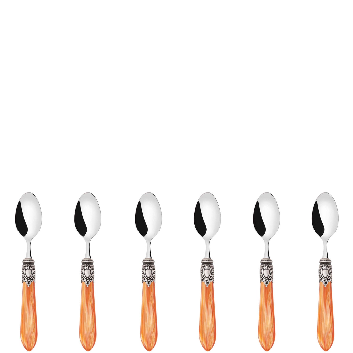 Oxford Antique Mocha Spoons Set Tangerine
