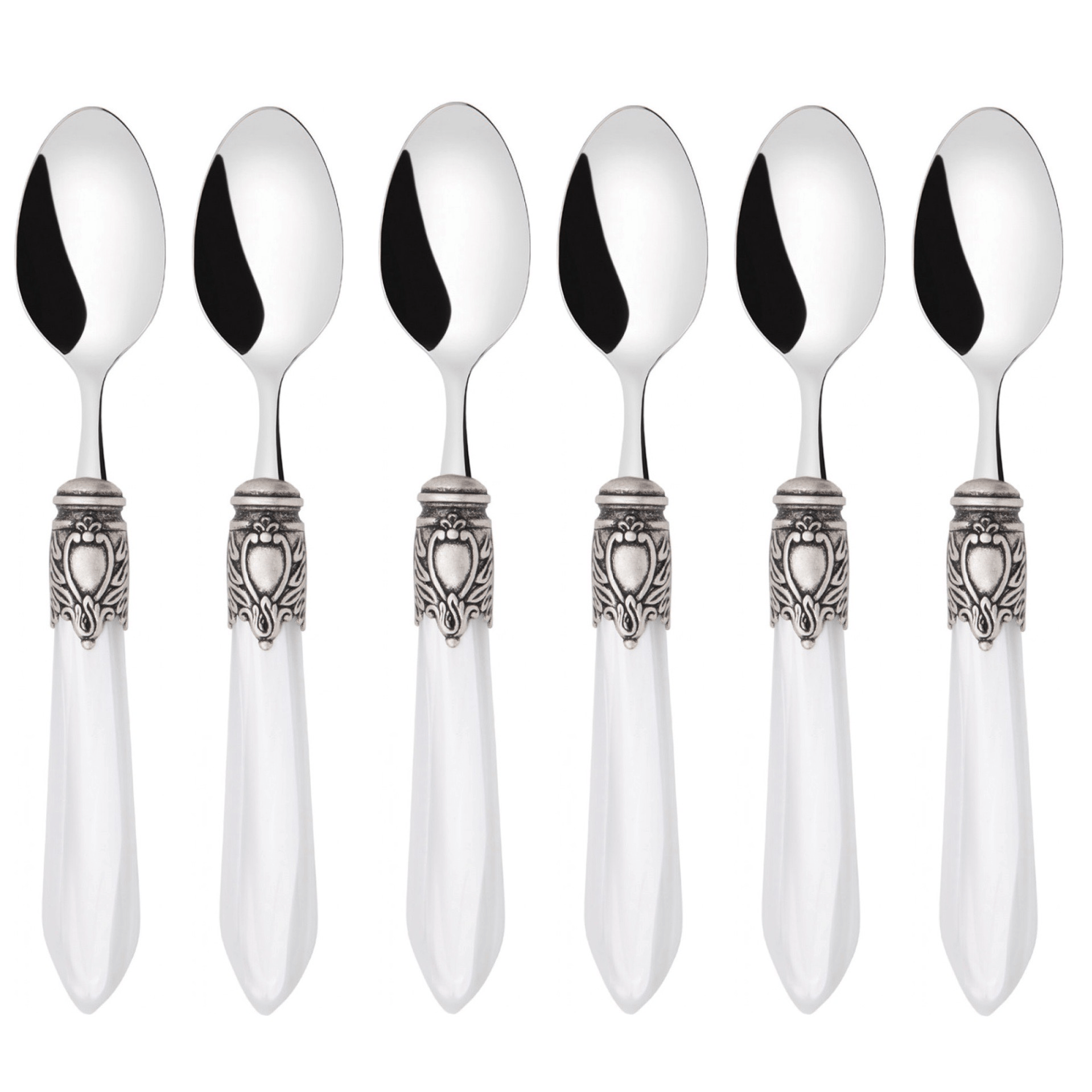 Oxford Antique Mocha Spoons Set White-Casa Bugatti USA