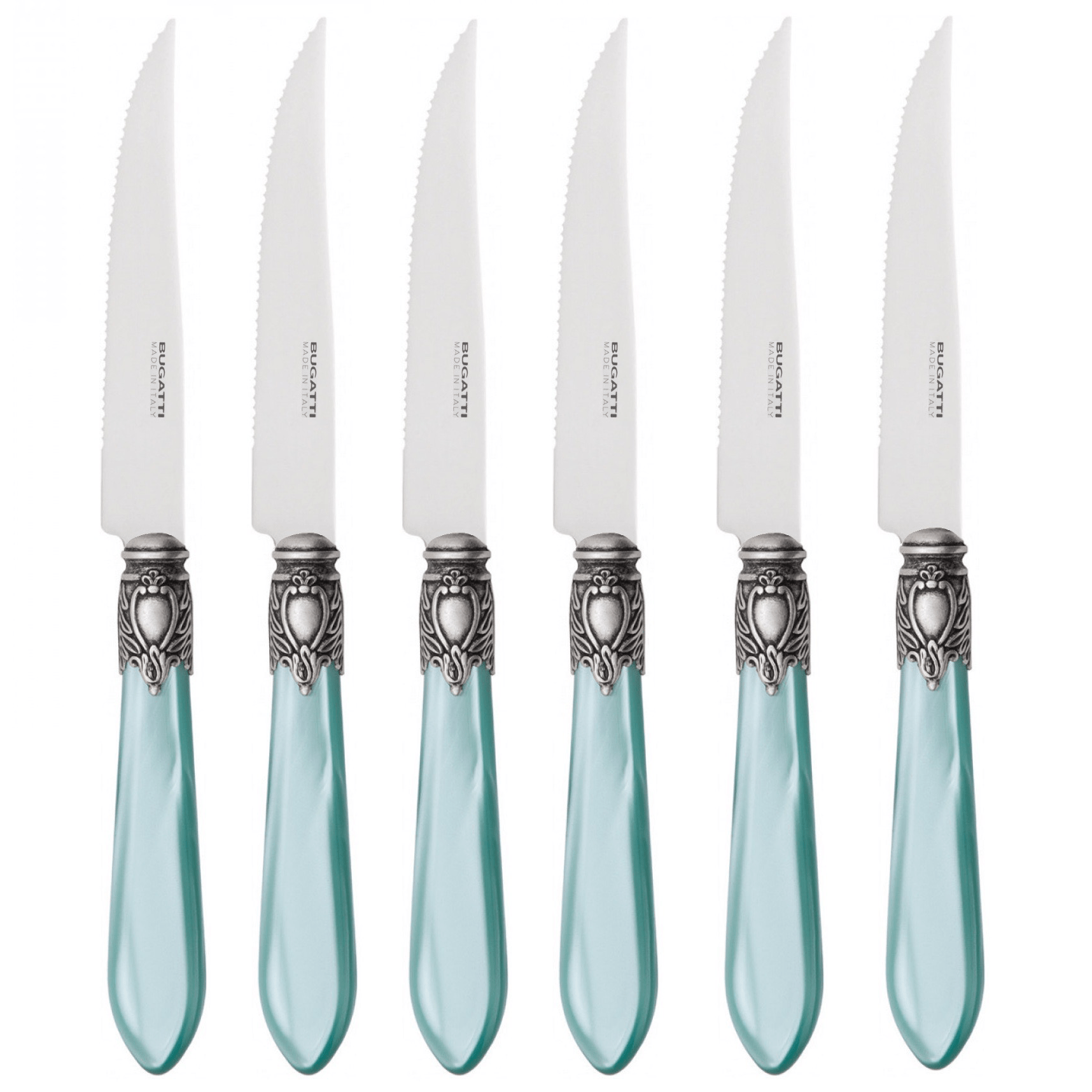 Oxford Antique 6 Piece Steak knife Set - Aqua-Casa Bugatti USA