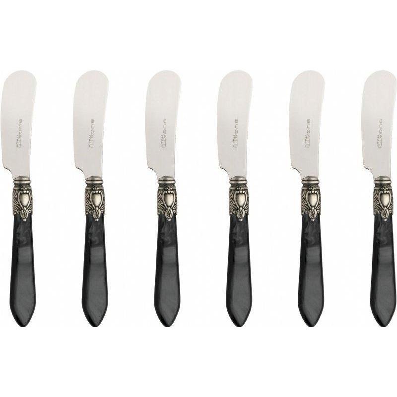 Oxford Antique 6 Spreader Knives - CHARCOAL-Casa Bugatti USA