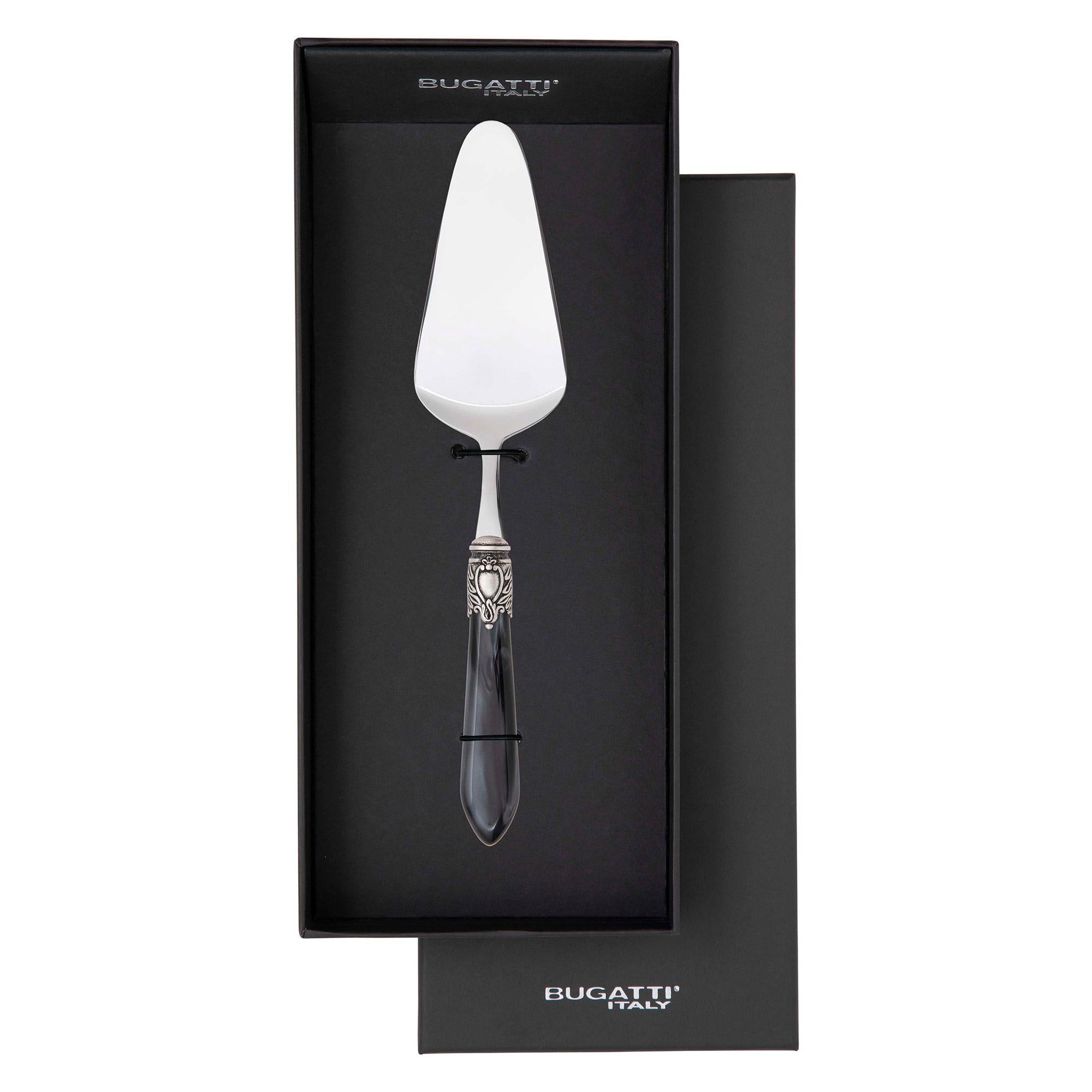 Oxford Antique Cake Server in gift box - Charcoal-Casa Bugatti USA