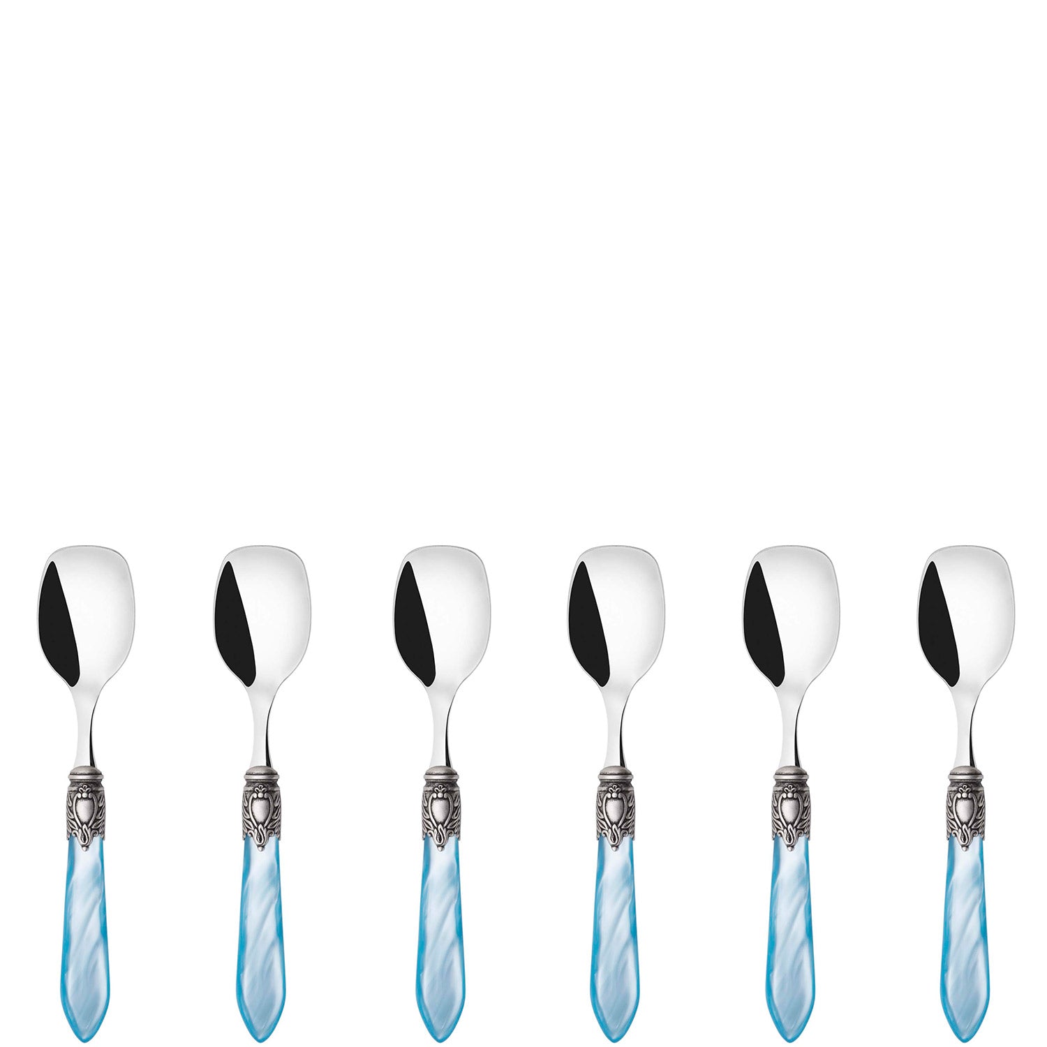 Oxford Antique Ice Cream Spoons Set Sky Blue