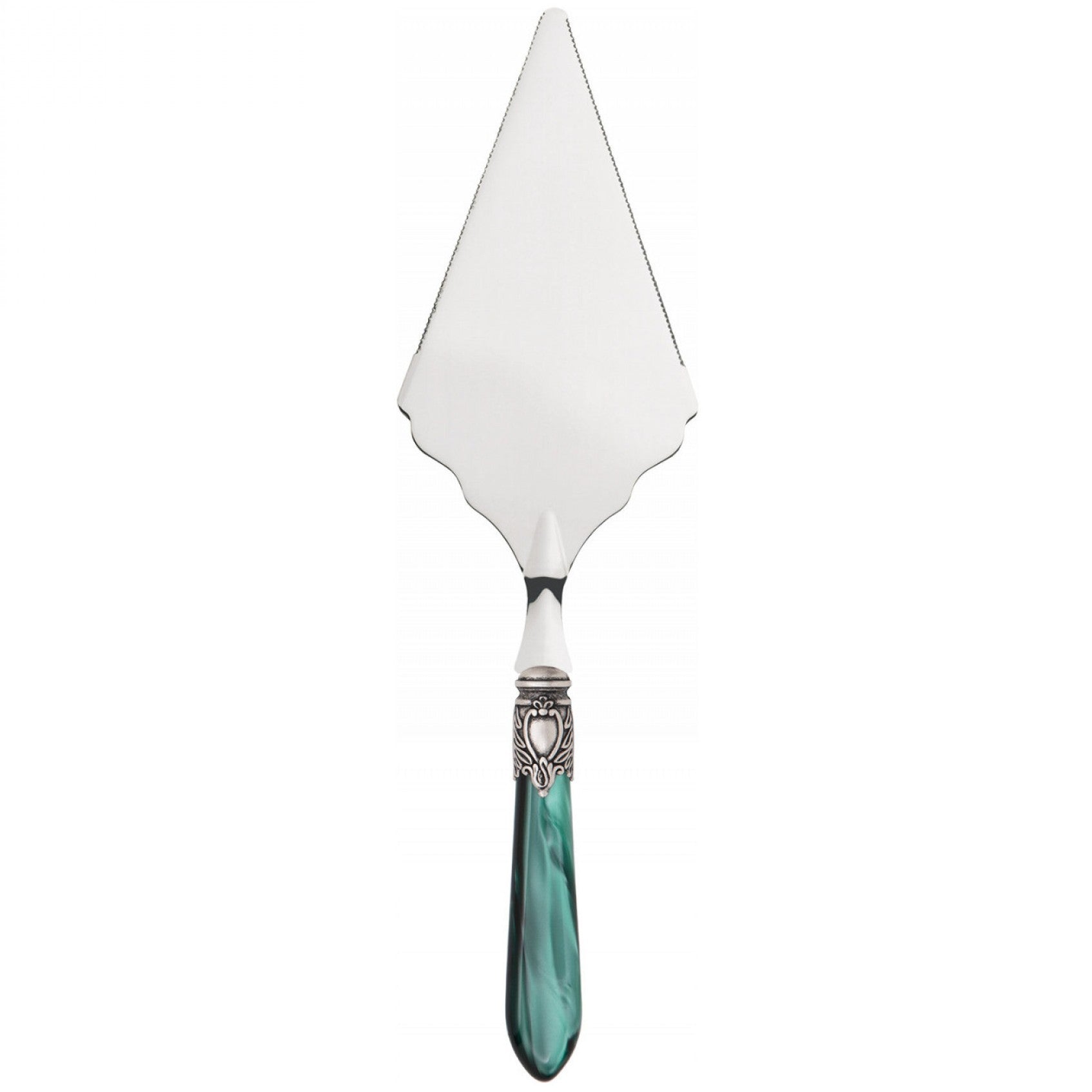 Oxford Antique Large Cake Server Serrated - Emerald Green