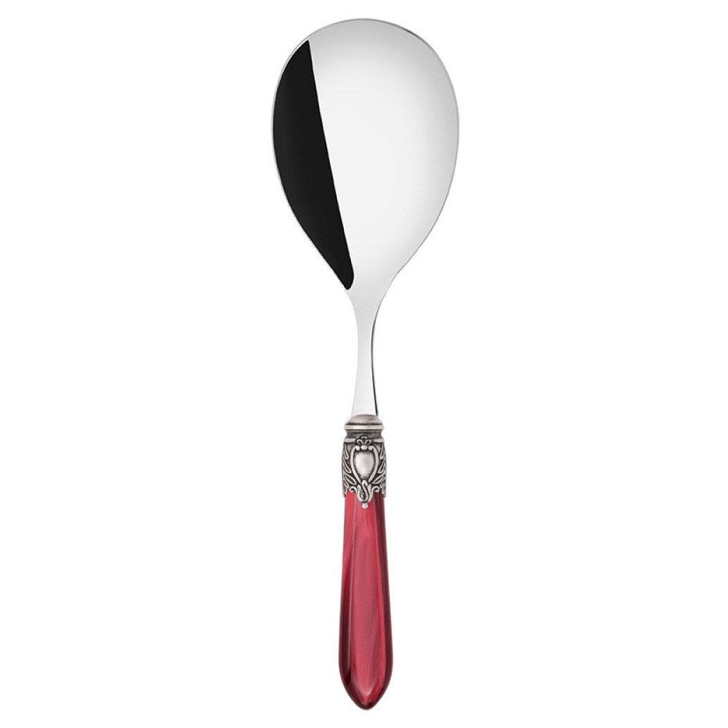 Oxford Antique Rice Casserole Serving Spoon - BURGUNDY-Casa Bugatti USA