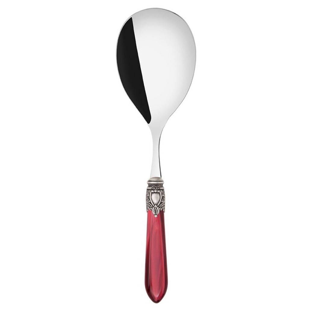 Oxford Antique Rice Casserole Serving Spoon - BURGUNDY-Casa Bugatti USA