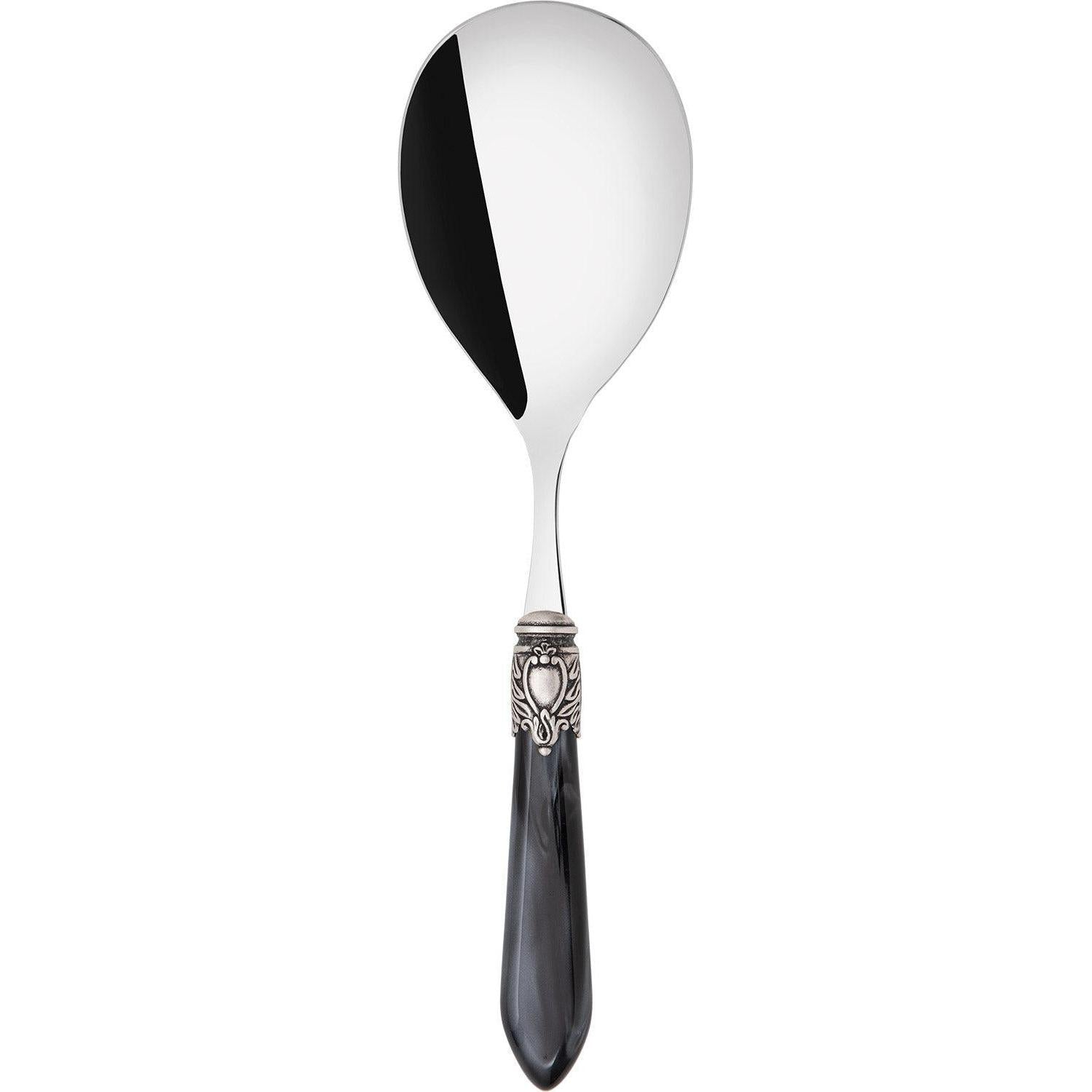 Oxford Antique Rice Casserole Serving Spoon - CHARCOAL
