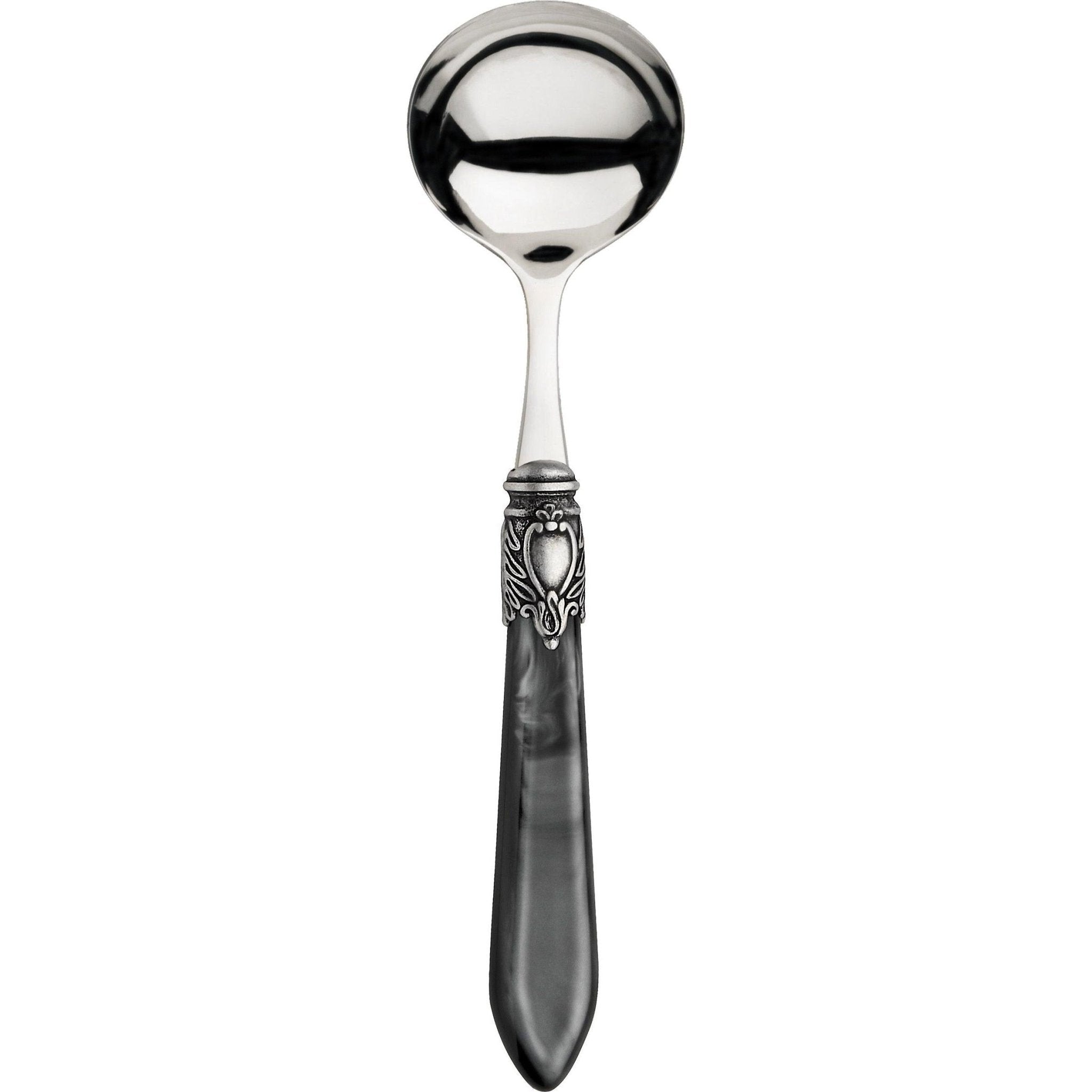 Oxford Antique Sauce Spoon Charcoal-Casa Bugatti USA