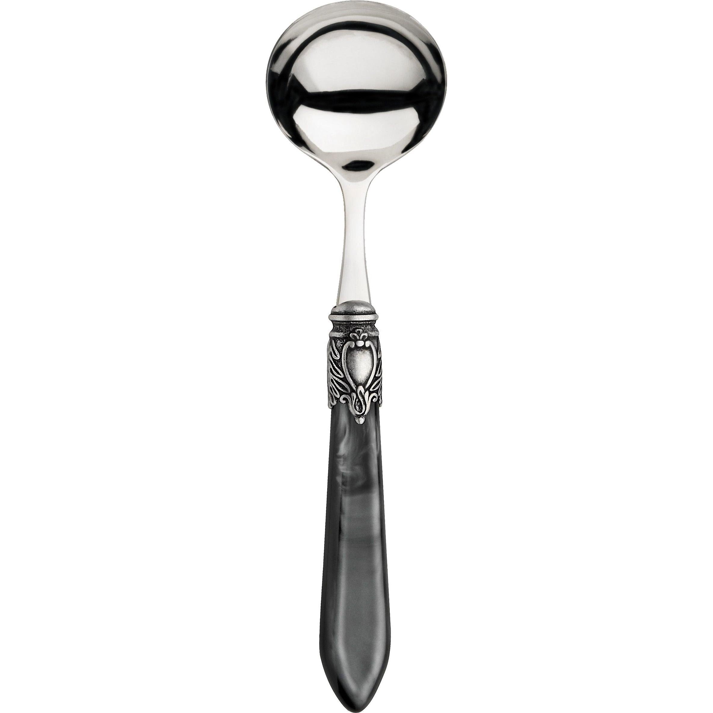 Oxford Antique Sauce Spoon Charcoal-Casa Bugatti USA