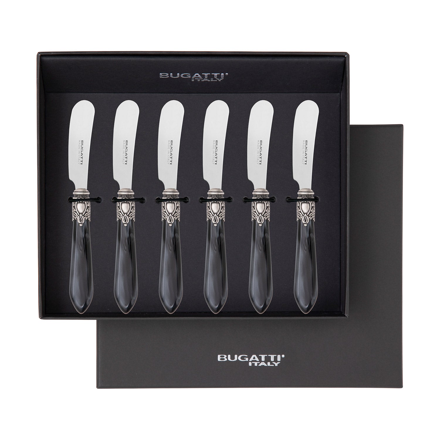 Oxford Antique 6 Spreader Knives - CHARCOAL