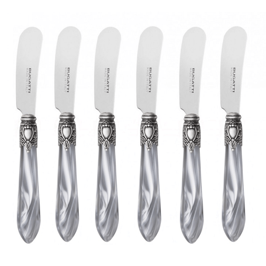 Oxford Antique 6 Spreader Knives - GREY-Casa Bugatti USA
