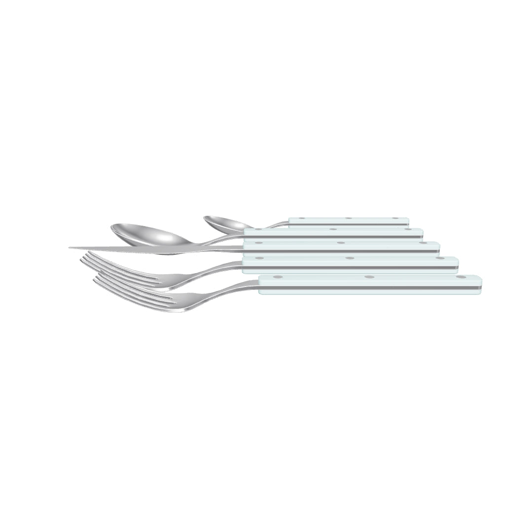 Allegra 5 Piece Place Setting acqua - Aqua Marina, 3D model from the factory drawing