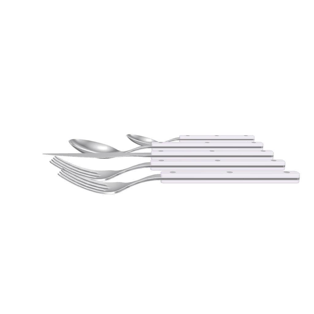 Allegra 5 Piece Place Setting - Lilac, 3D model from the factory drawing