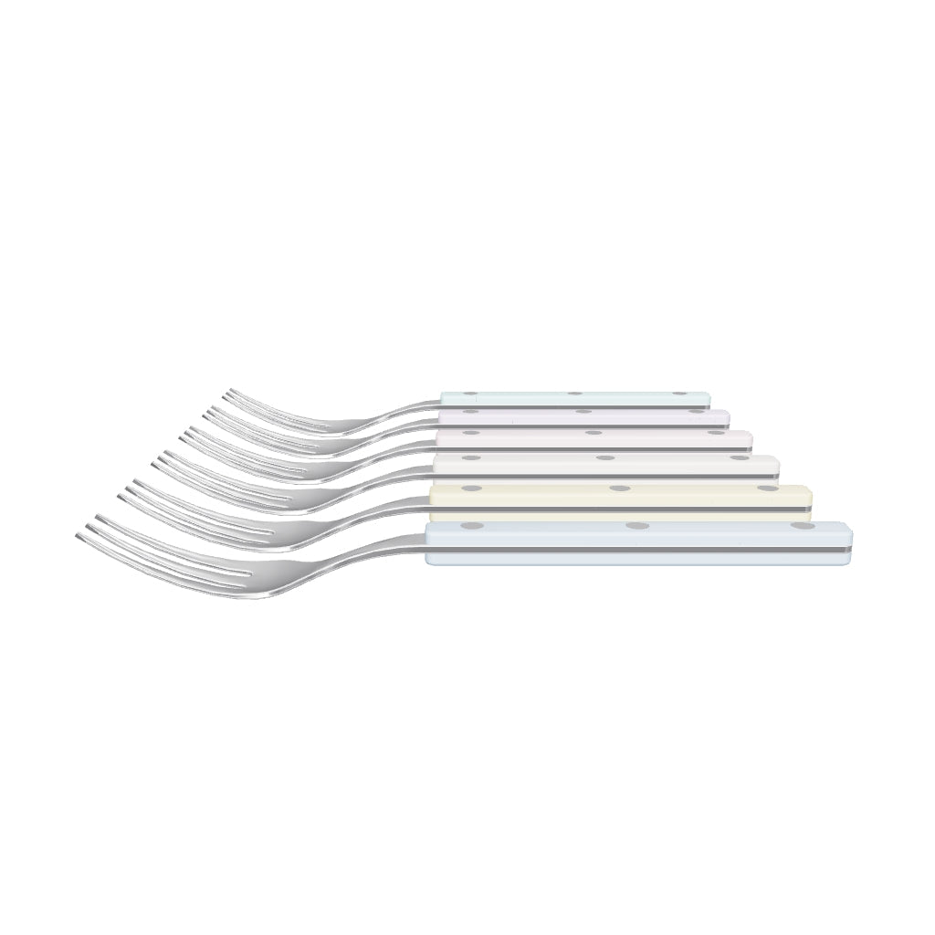 Allegra Cocktail / Cake Fork Set Pastel, 3D model from the factory drawing