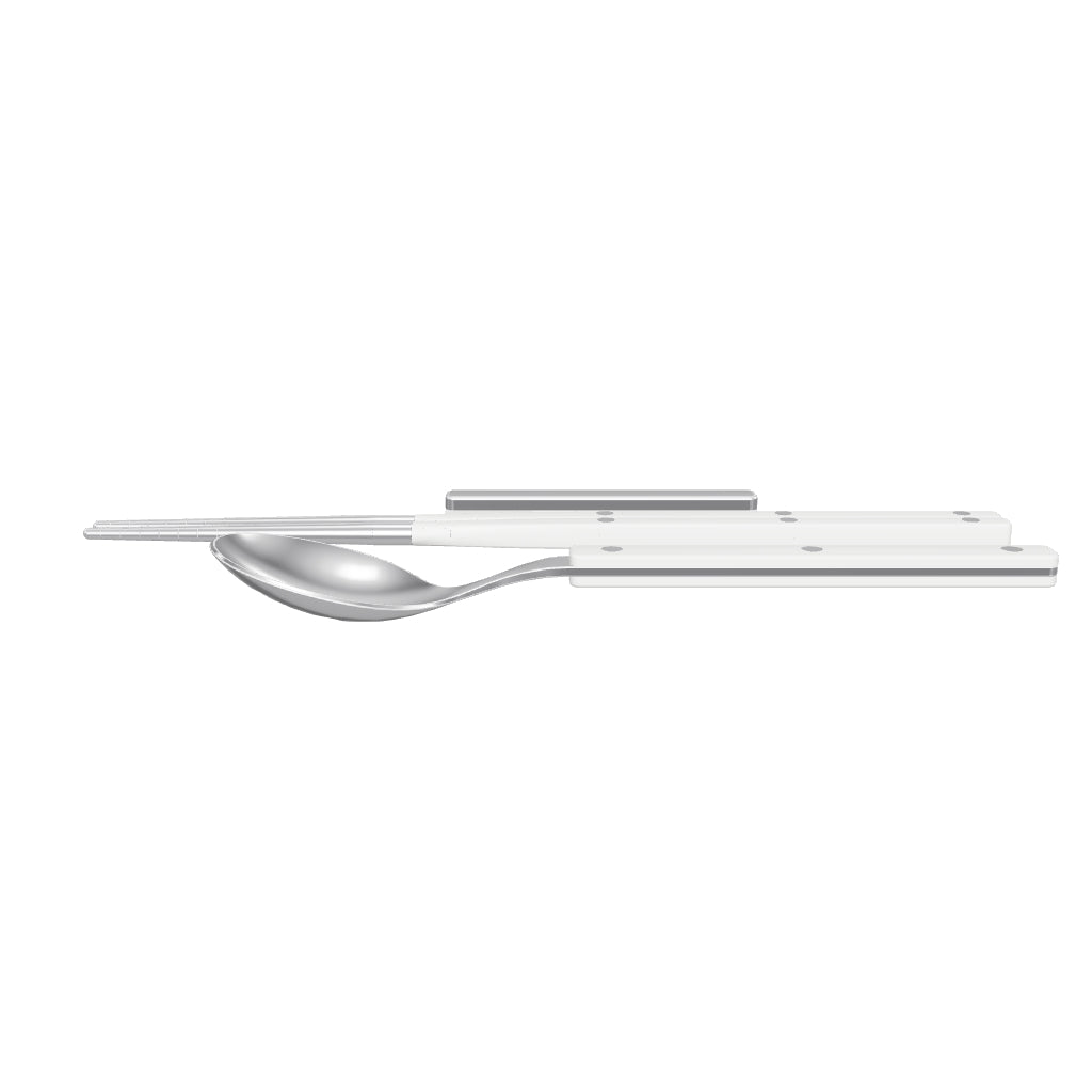 Allegra Chopsticks Set for 1 - White, 3D model from the factory drawing