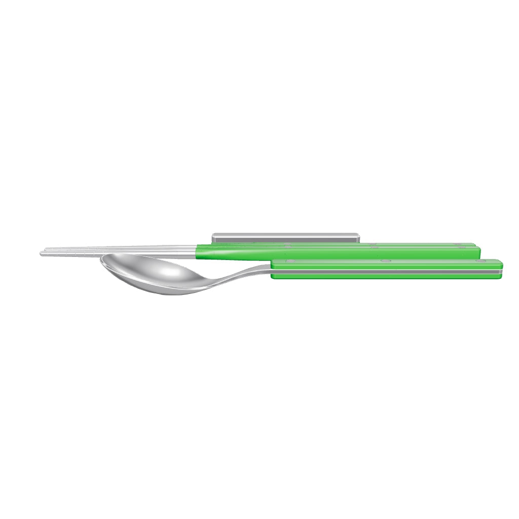 Allegra Chopsticks Set for 1 - Green, 3D model from the factory drawing