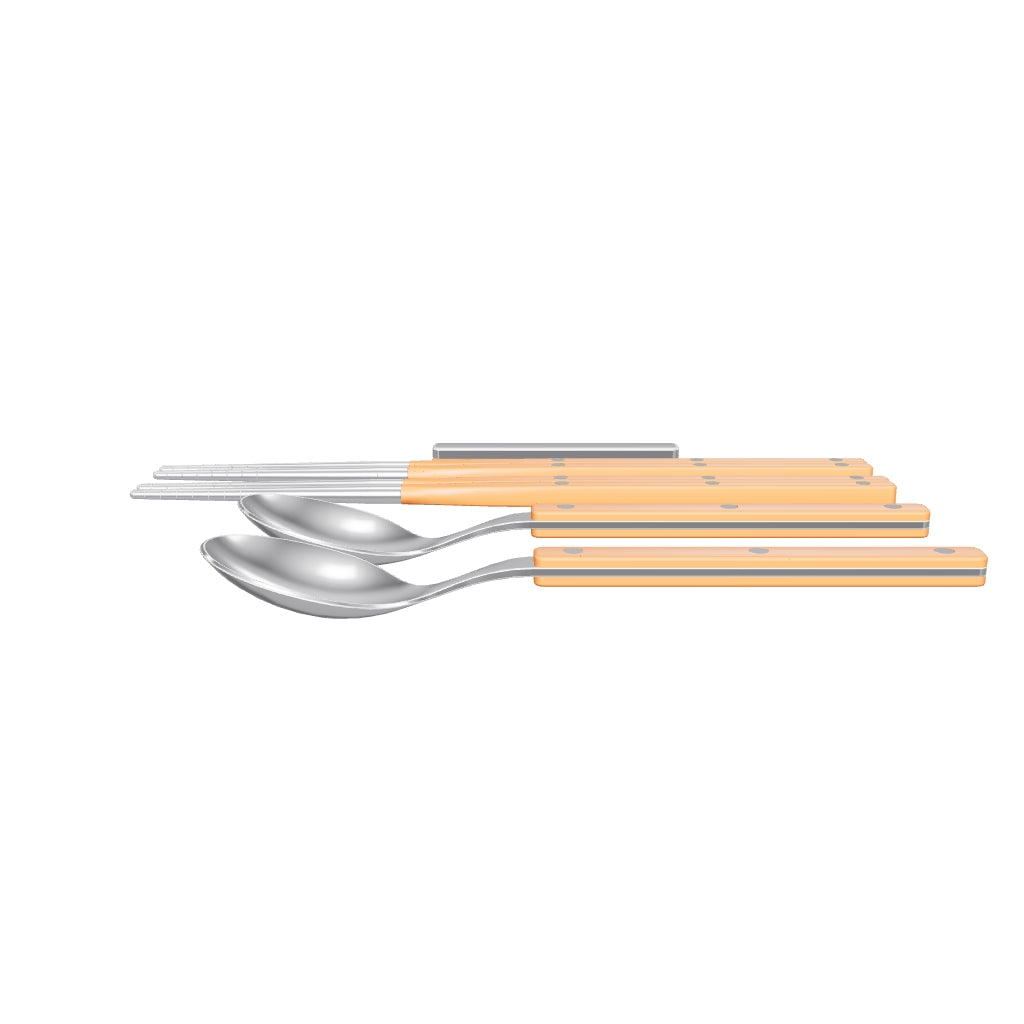Allegra Chopsticks Set for 2 - Orange, 3D model from the factory drawing