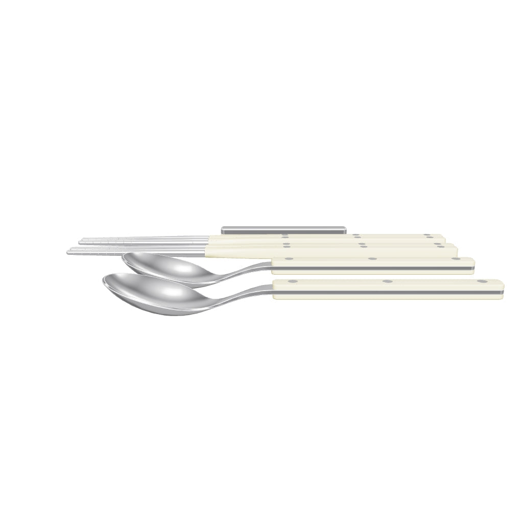 Allegra Chopsticks Set for 2 - Yellow Dragon, 3D model from the factory drawing