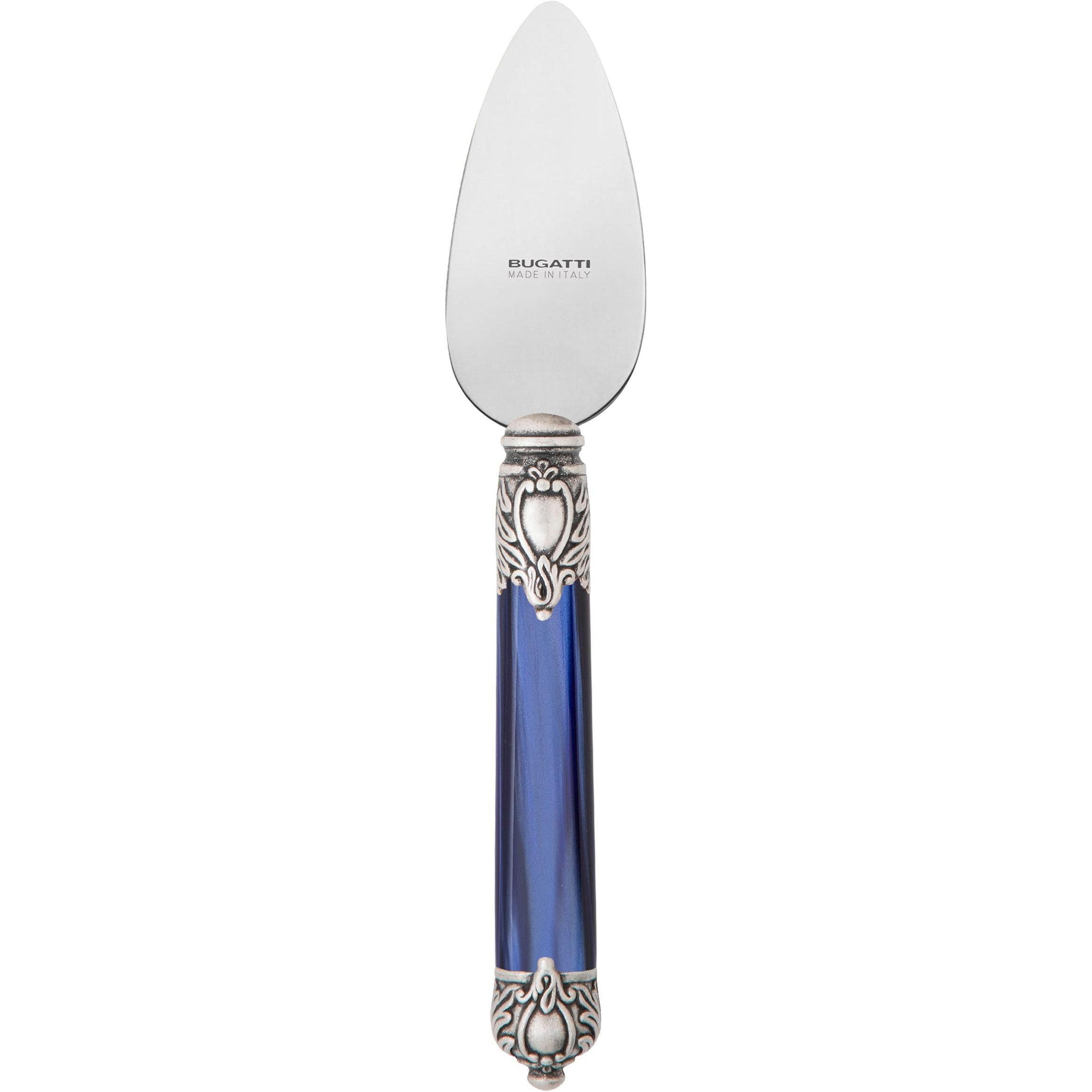 Rinascimento Antique Silver Parmesan Knife - Royal Blue-Casa Bugatti USA