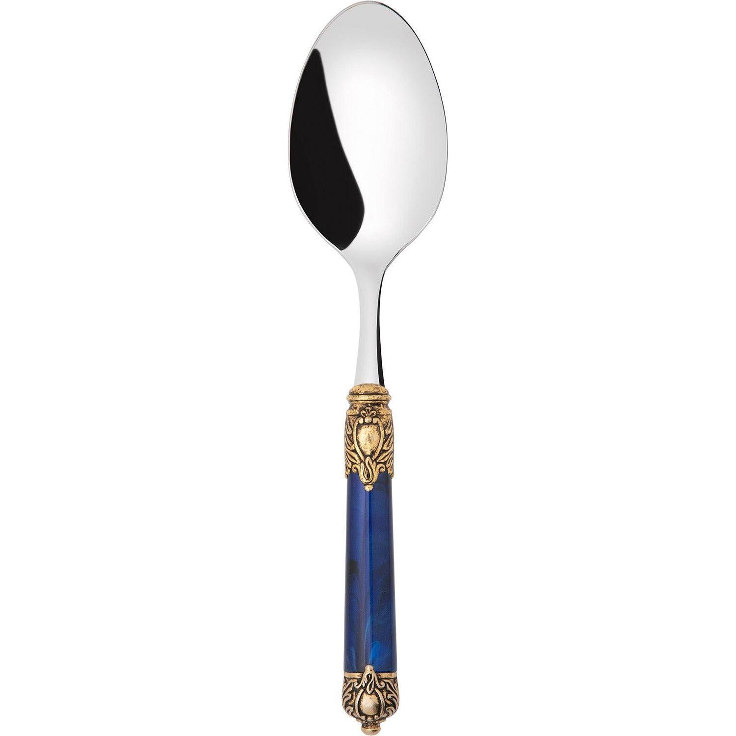 Rinascimento Gold ring Serving Spoon - Royal Blue