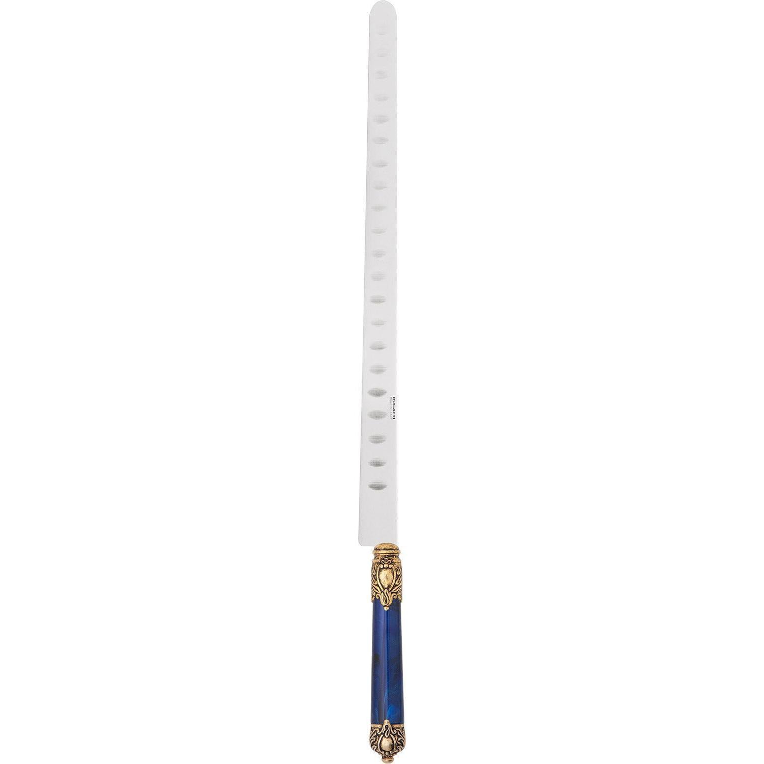 Rinascimento Gold ring Salmon Knife 40 cm (15.75 Inch) - Royal Blue