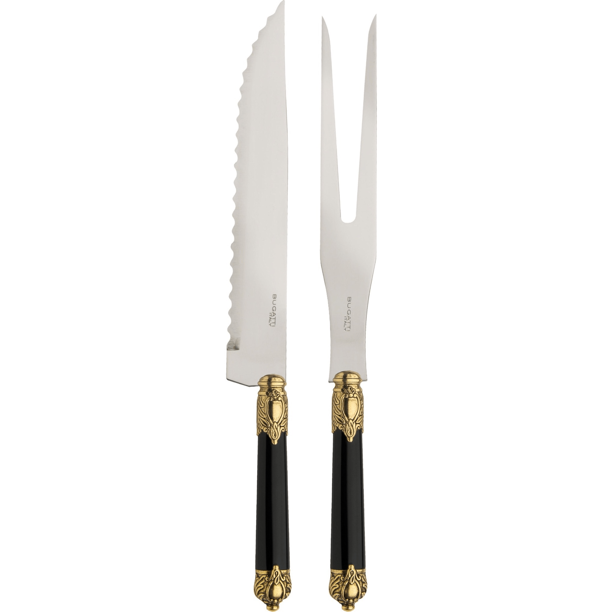 Rinascimento Carving Set gold / black-Casa Bugatti USA