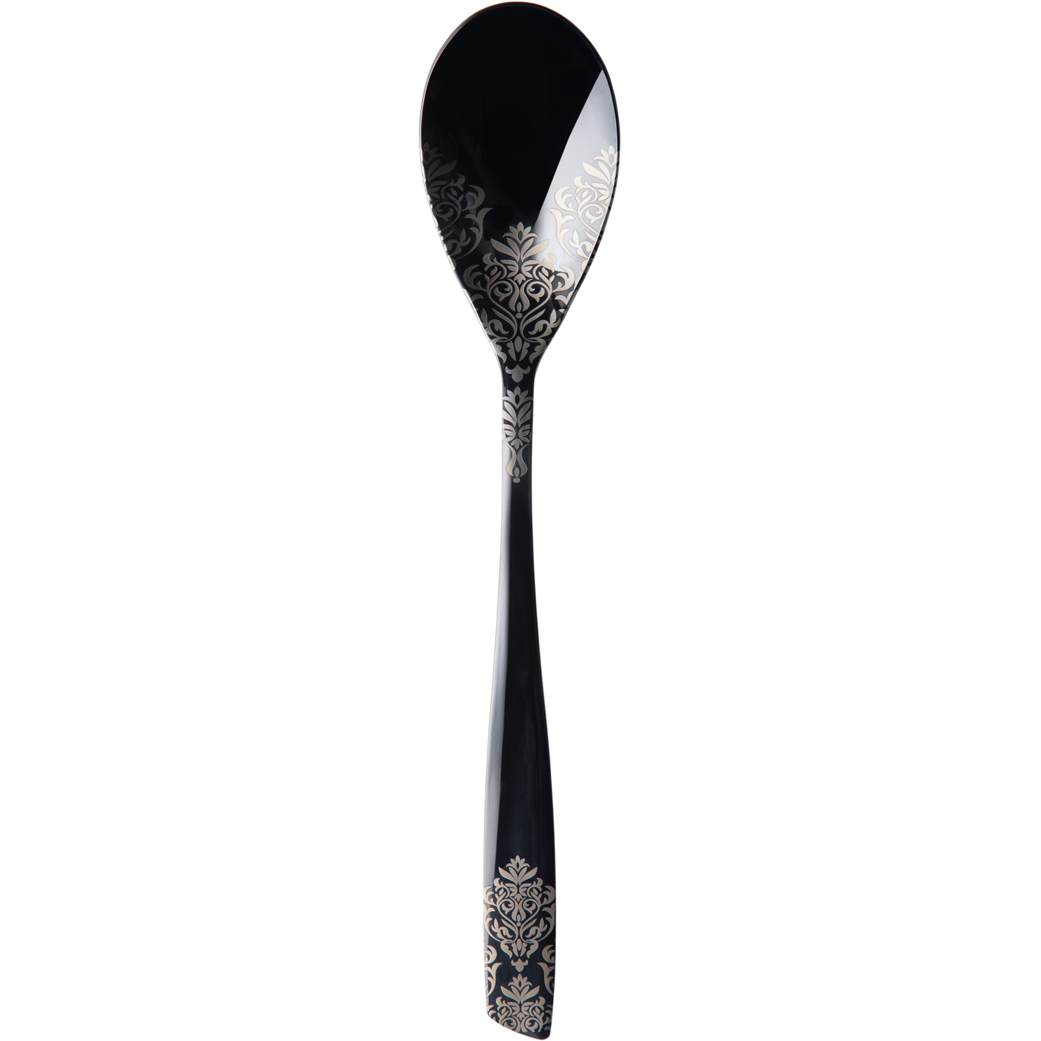 Riviera Black Devorè Serving Spoon-Casa Bugatti USA