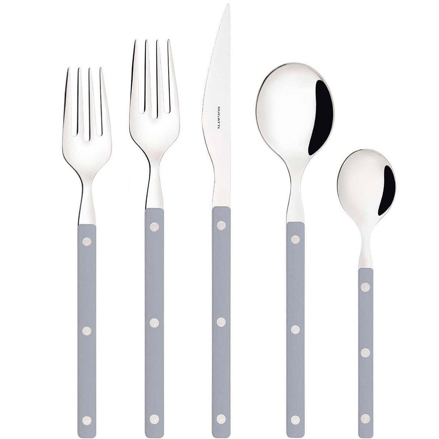 Allegra 5 Piece Place Setting - Gray