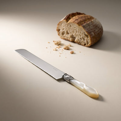 Casa Bugatti bread knife, studio photograph